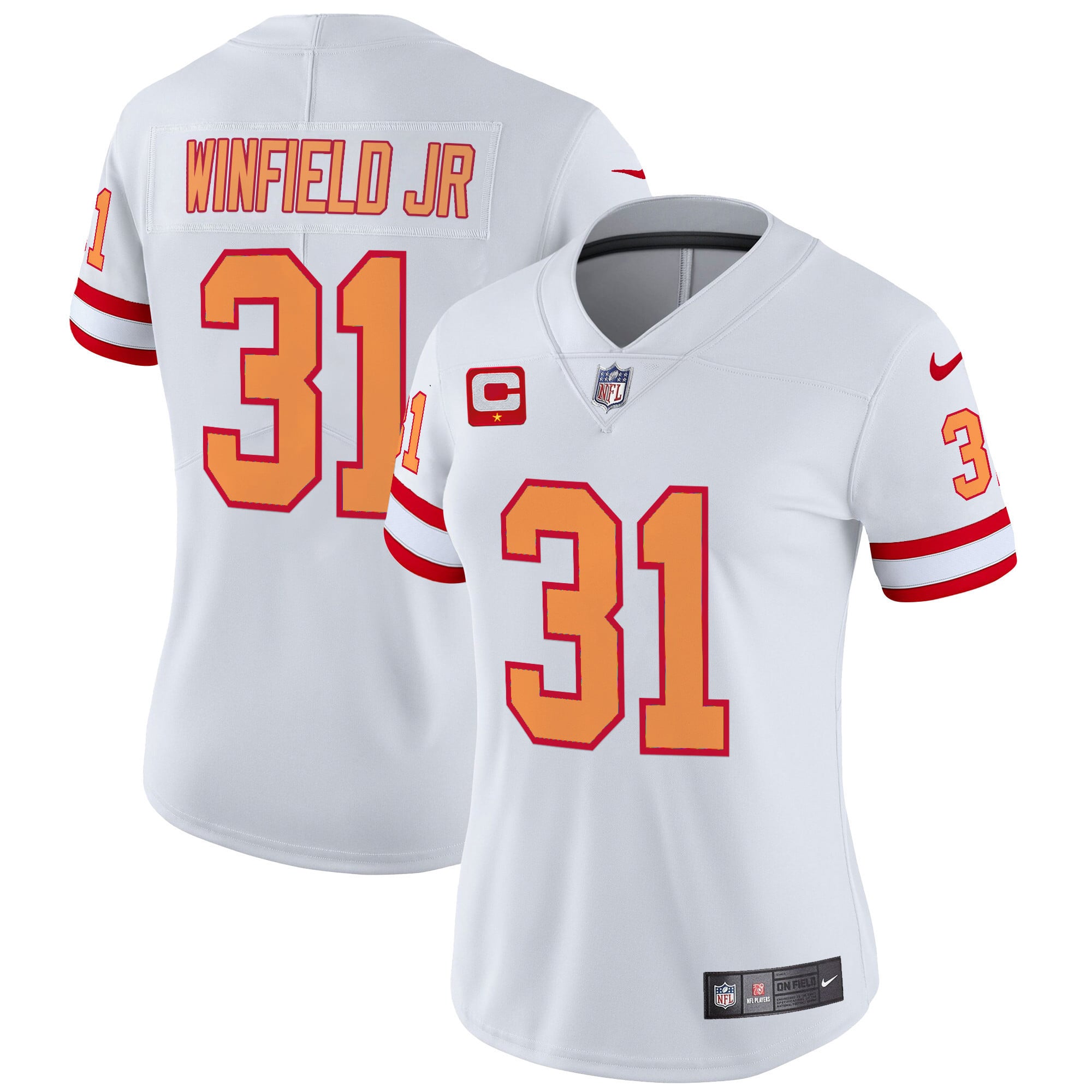 Women's Tampa Bay Buccaneers Throwback Vapor Limited Jersey V2 - All Stitched