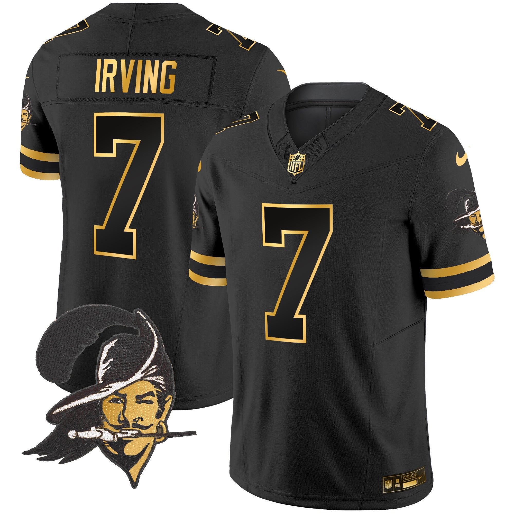 Men's Buccaneers Throwback Gold Vapor Limited Jersey - All Stitched