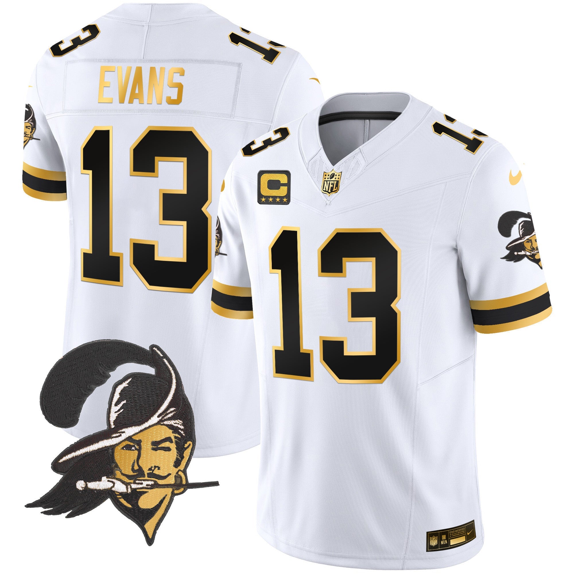 Men's Buccaneers Throwback Gold Vapor Limited Jersey - All Stitched
