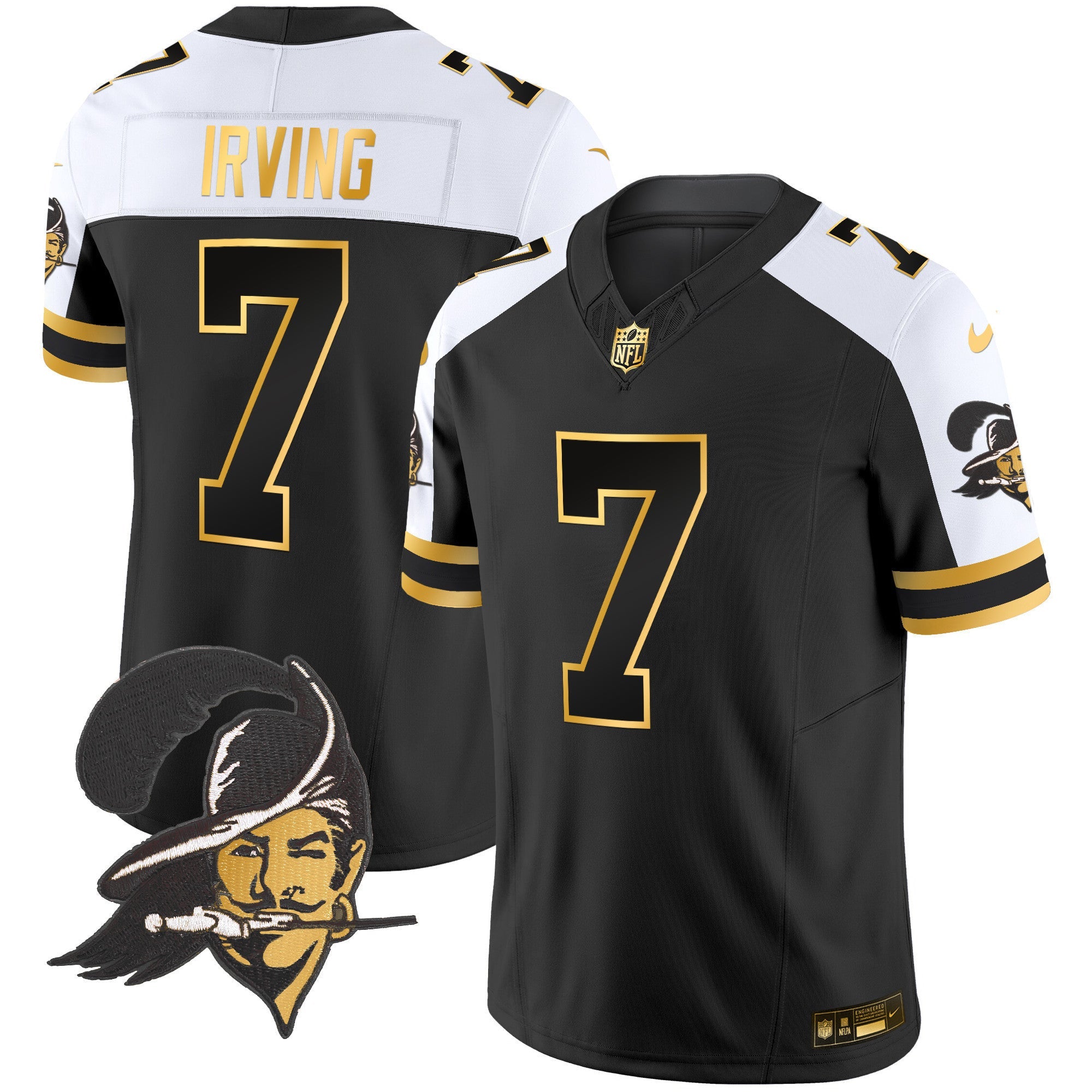 Men's Buccaneers Throwback Gold Vapor Limited Jersey - All Stitched