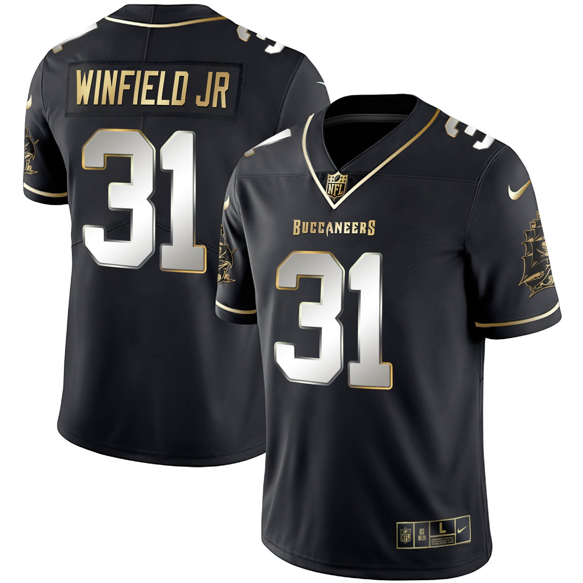 Men's Buccaneers Gold Vapor Jersey - All Stitched