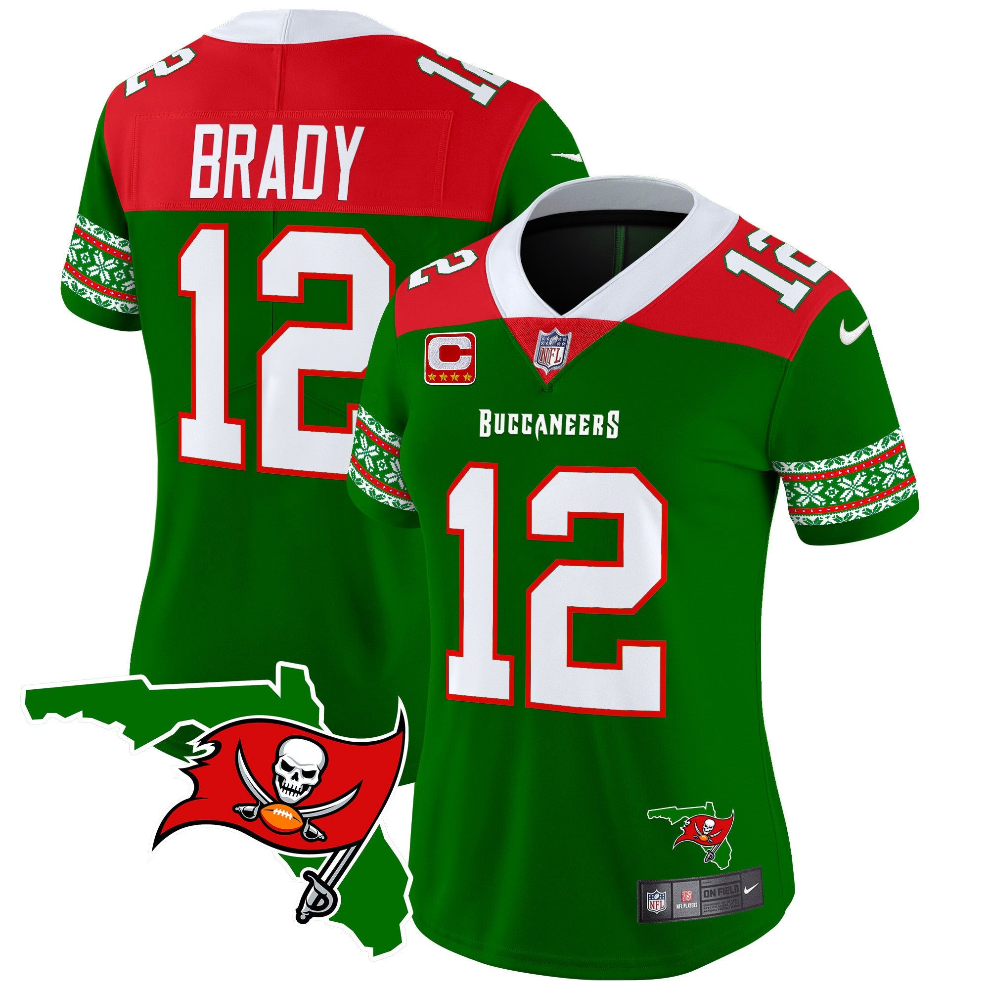Women's Buccaneers 2024 Christmas Vapor Limited Jersey - All Stitched
