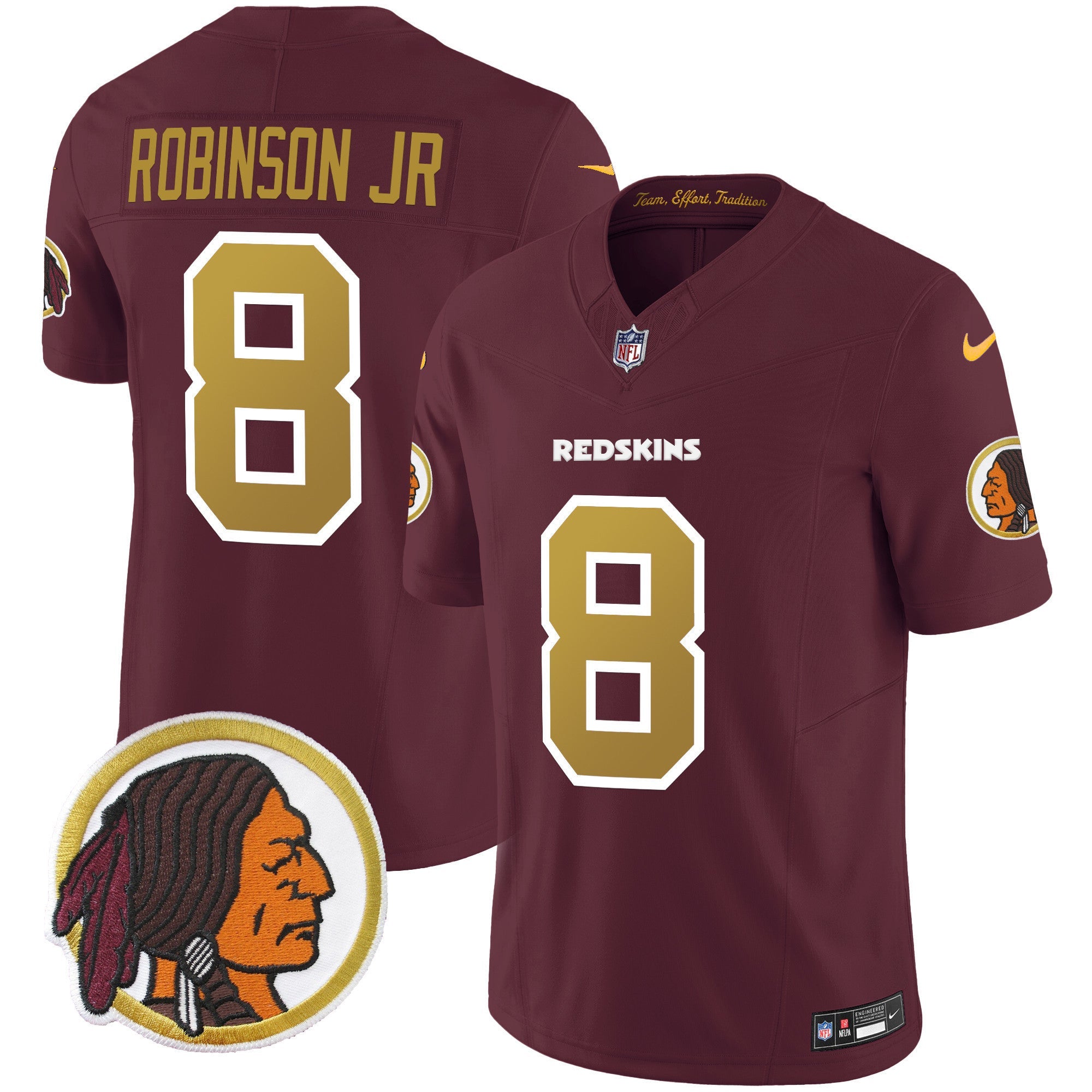 Men's Washington Redskins Throwback Vapor Limited Jersey - All Stitched