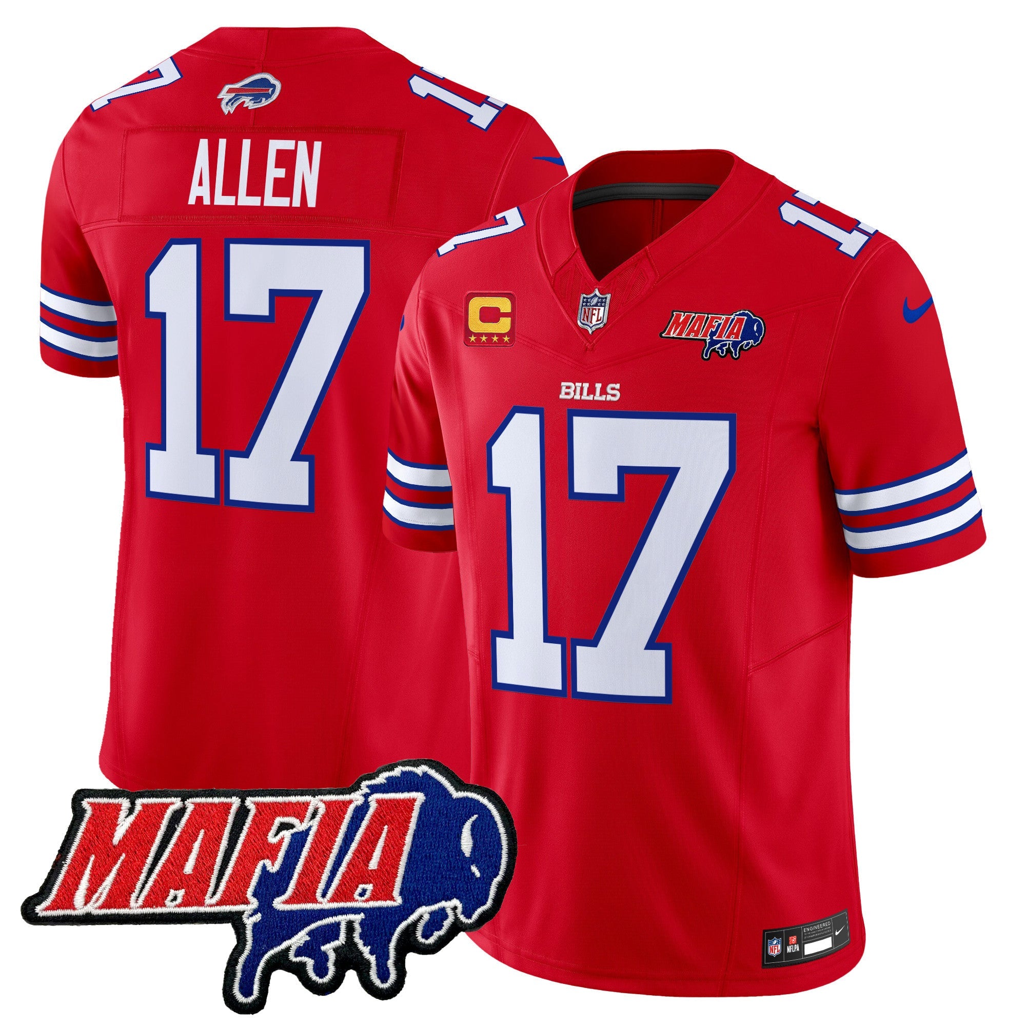 Men's Buffalo Bills 2025 Bills Mafia Patch Vapor Limited Jersey - All Stitched
