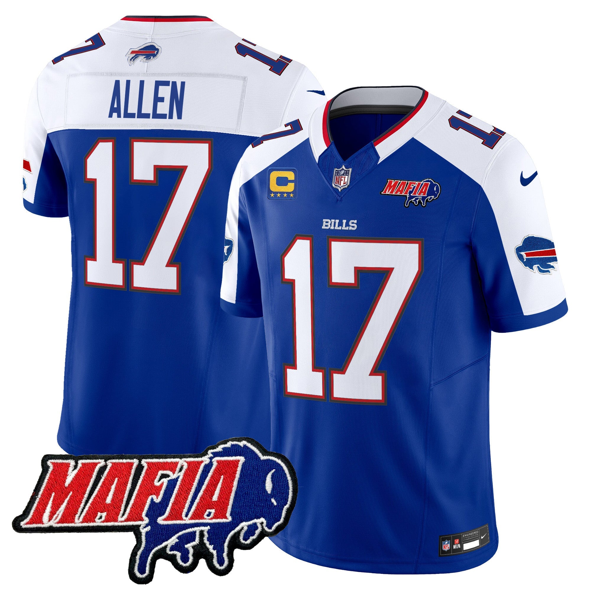 Men's Buffalo Bills 2025 Bills Mafia Patch Vapor Limited Jersey - All Stitched