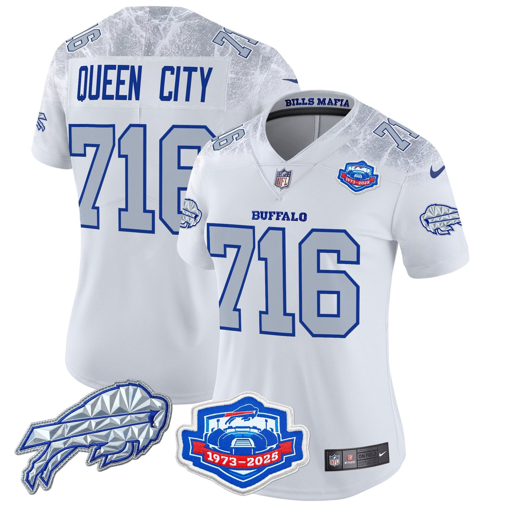 Women's Buffalo Bills 2025 "Rivalries" Vapor Limited Jersey - Farewell Season Patch - All Stitched