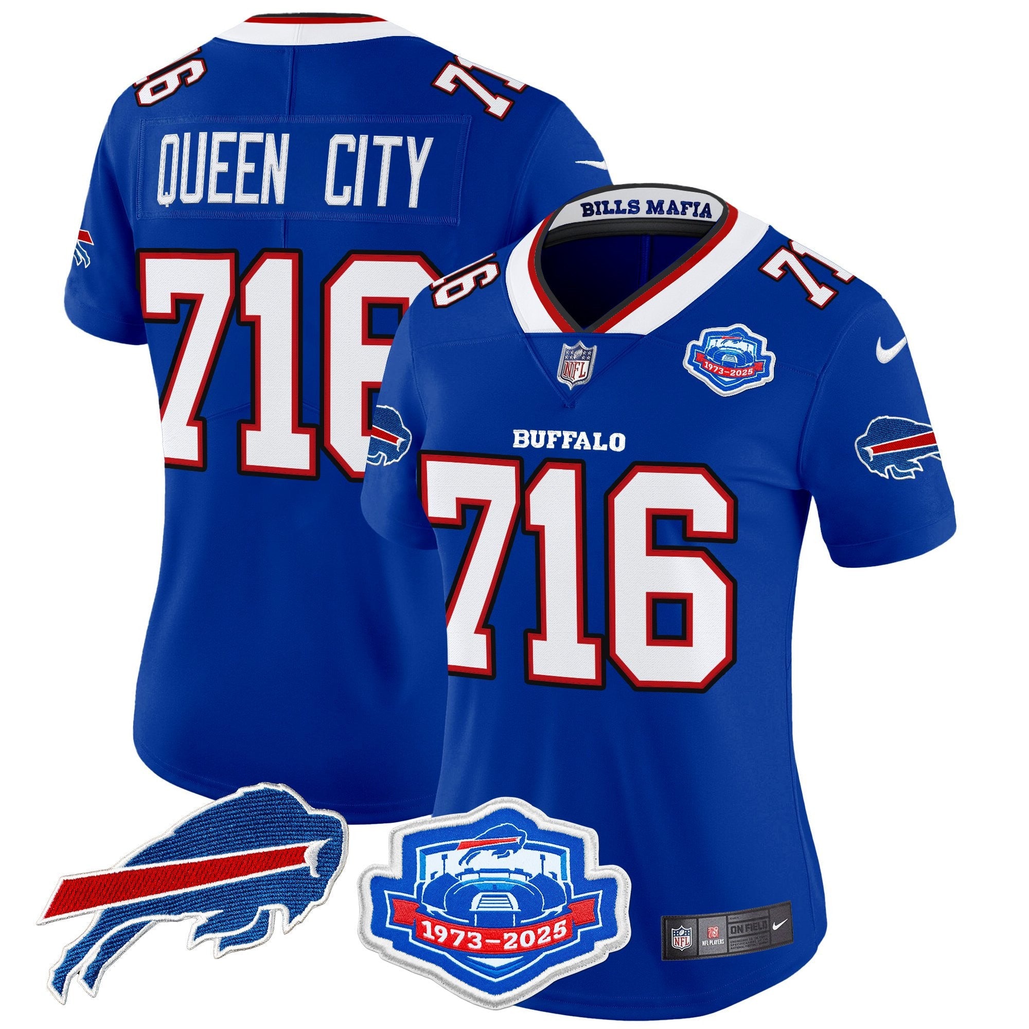 Women's Buffalo Bills 2025 "Rivalries" Vapor Limited Jersey - Farewell Season Patch - All Stitched