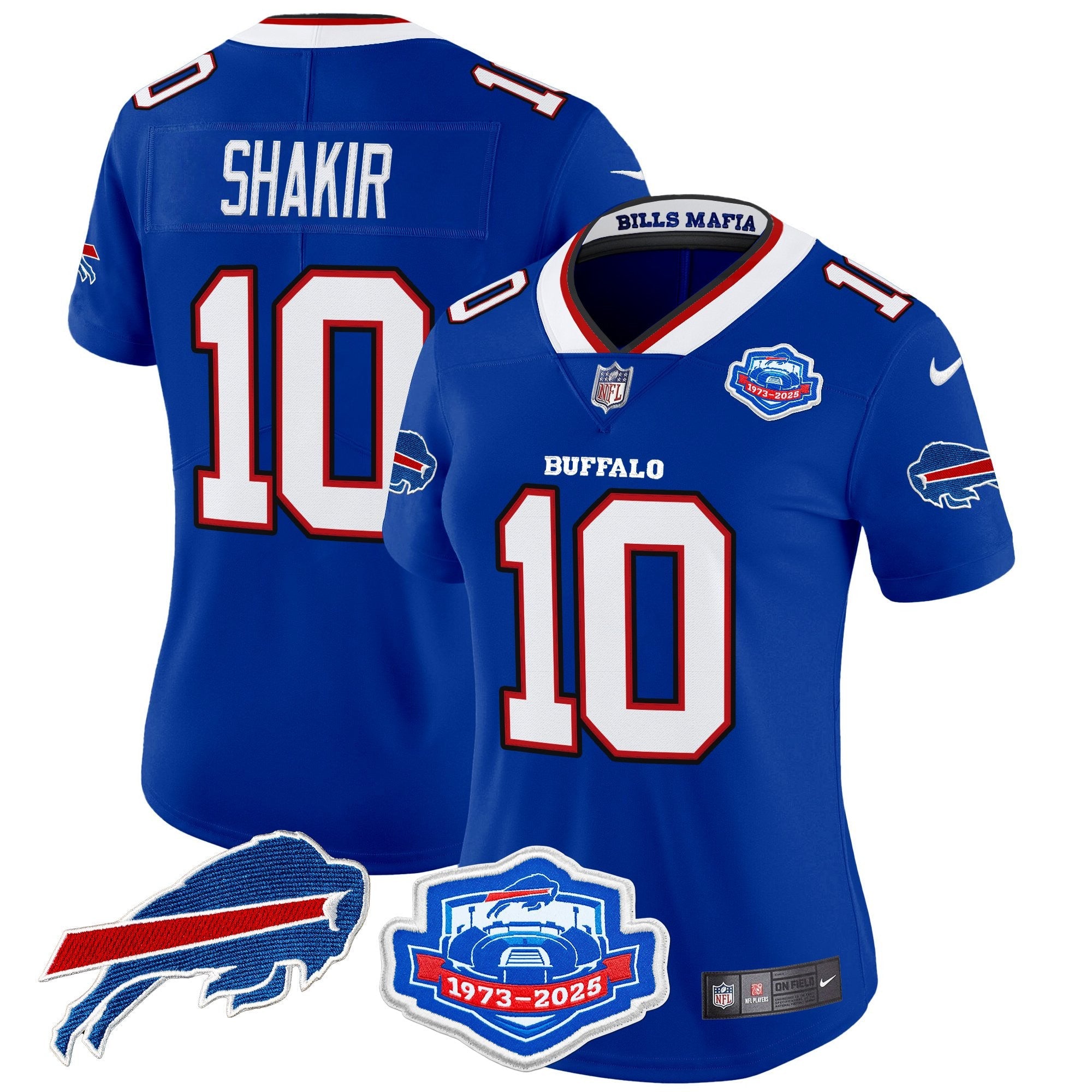 Women's Buffalo Bills 2025 "Rivalries" Vapor Limited Jersey - Farewell Season Patch - All Stitched