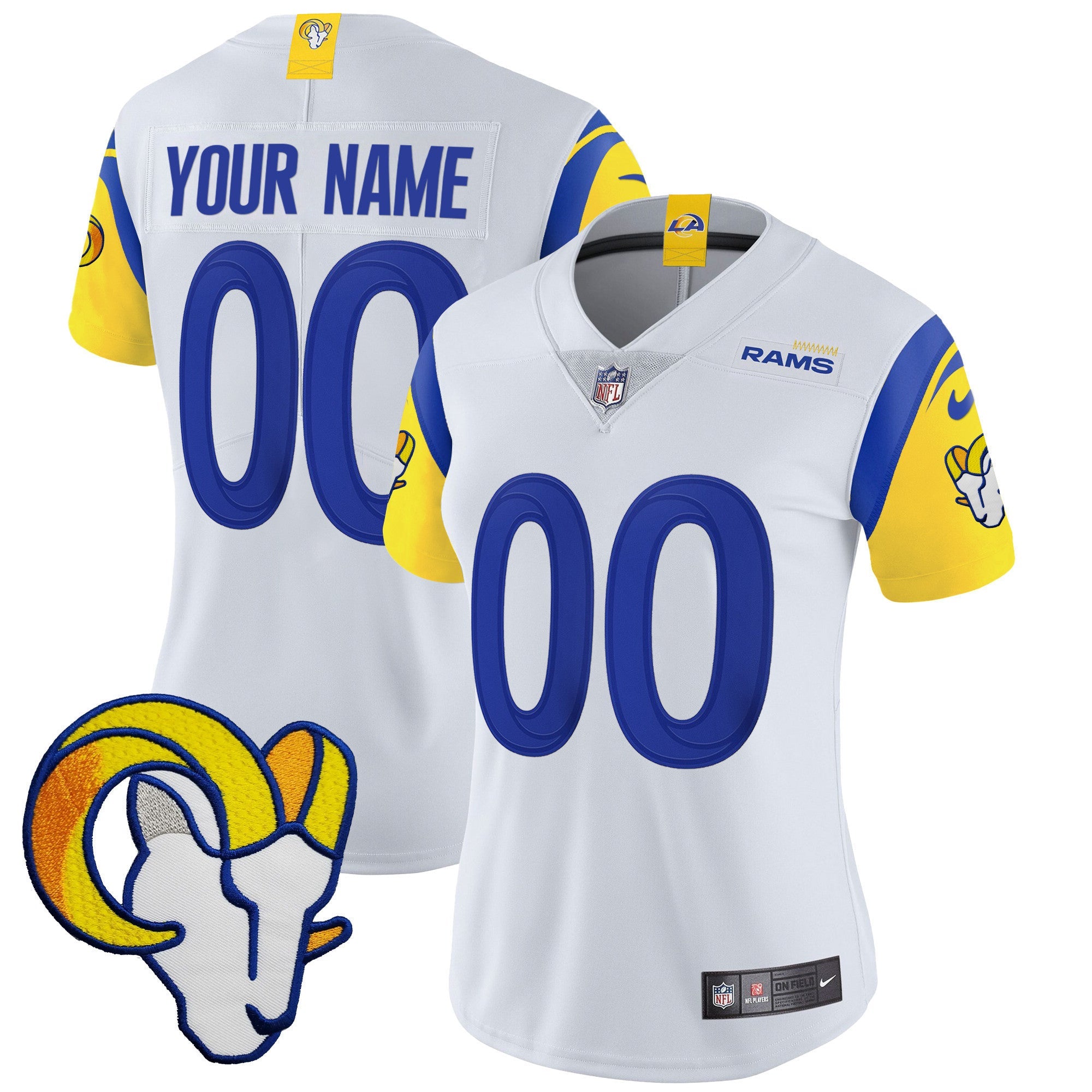 Rams Vapor Limited Custom Jersey V2 - All Stitched