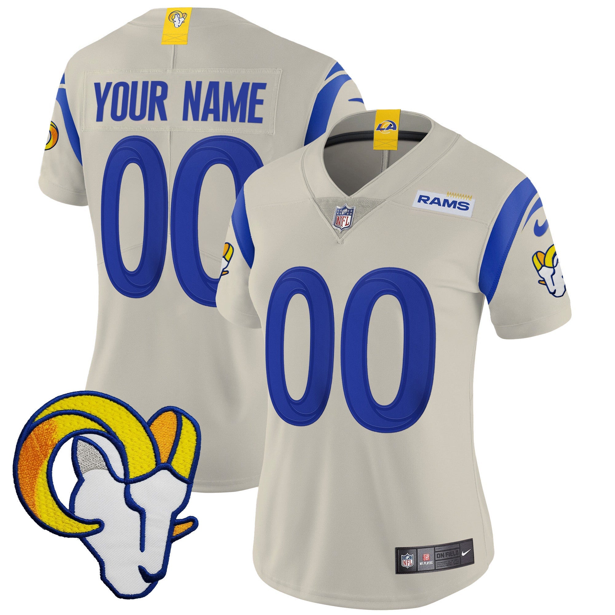 Rams Vapor Limited Custom Jersey V2 - All Stitched