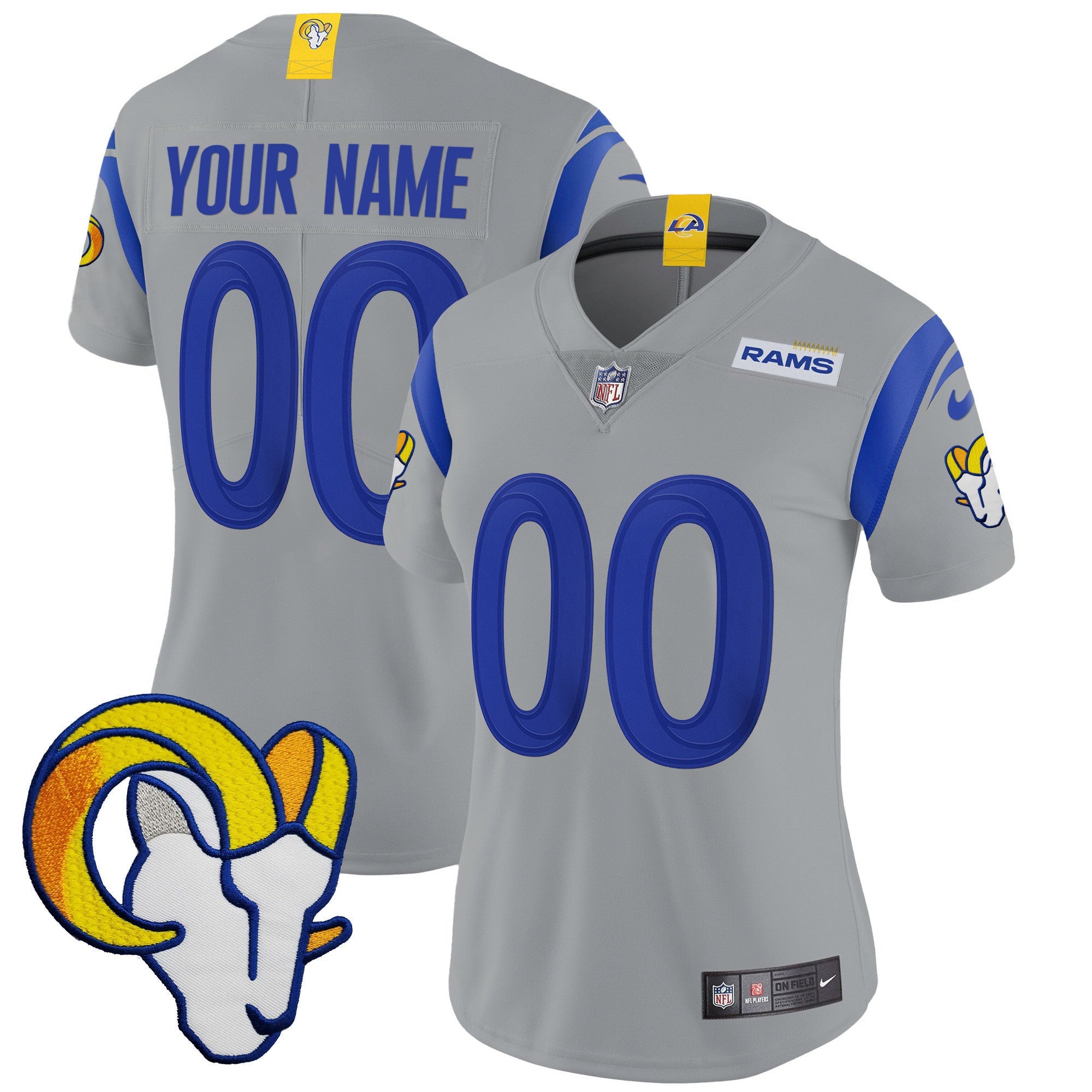 Rams Vapor Limited Custom Jersey V2 - All Stitched