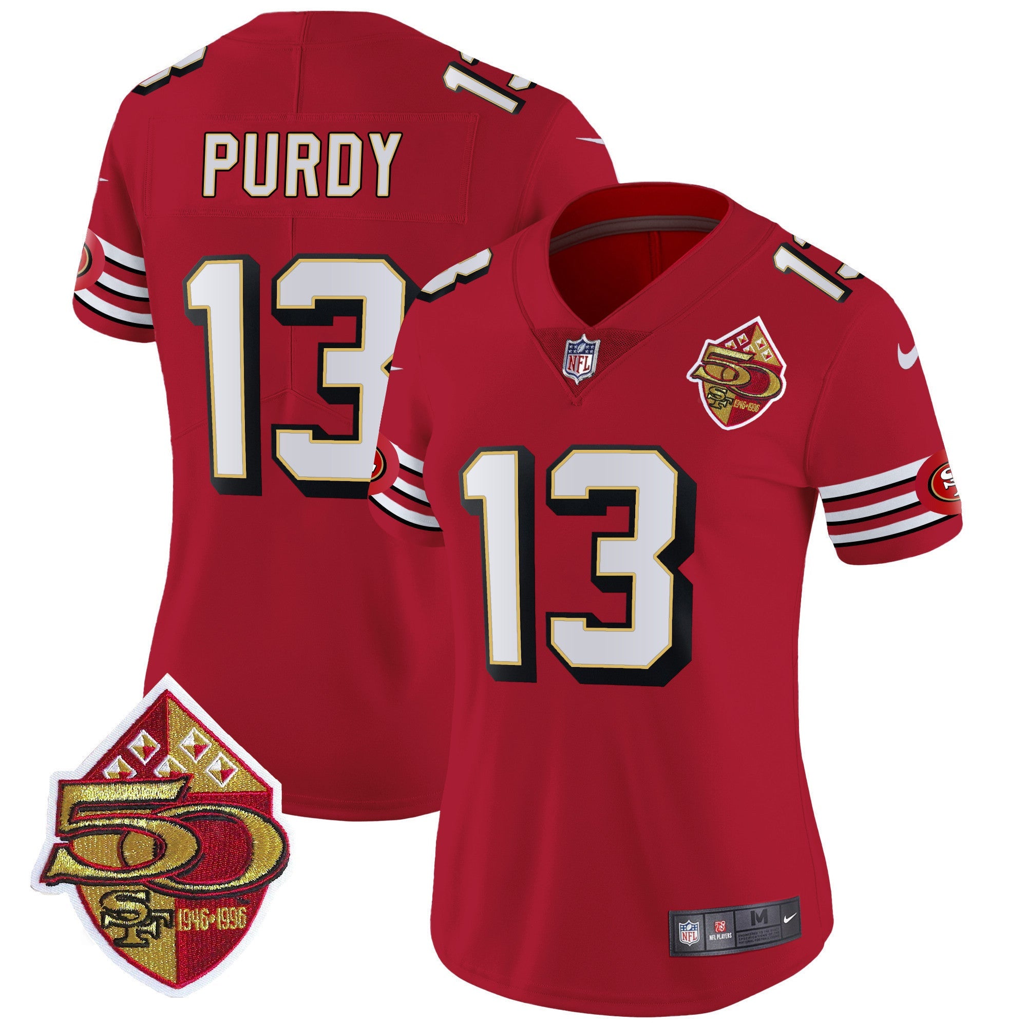 Women's 49ers 1996 Throwback Vapor Limited Jersey - All Stitched