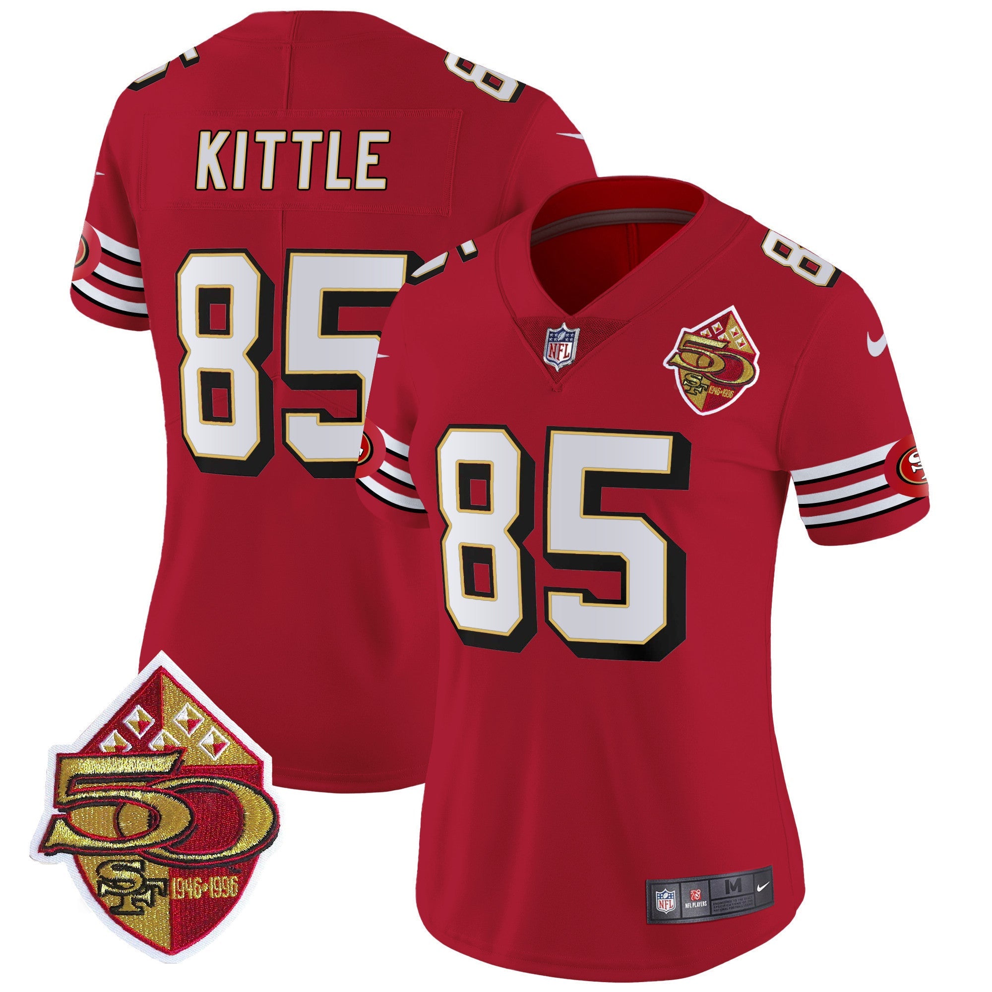 Women's 49ers 1996 Throwback Vapor Limited Jersey - All Stitched