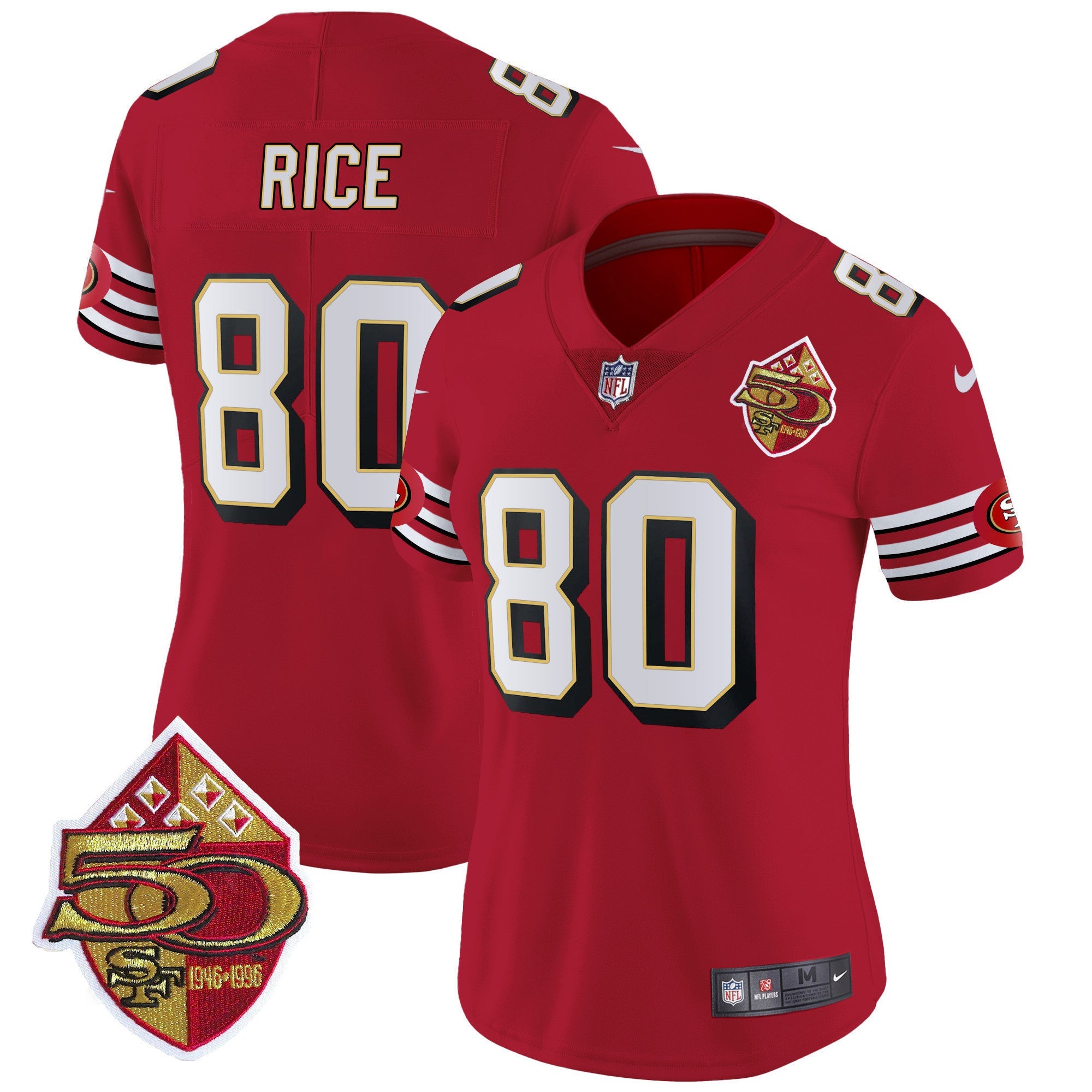 Women's 49ers 1996 Throwback Vapor Limited Jersey - All Stitched