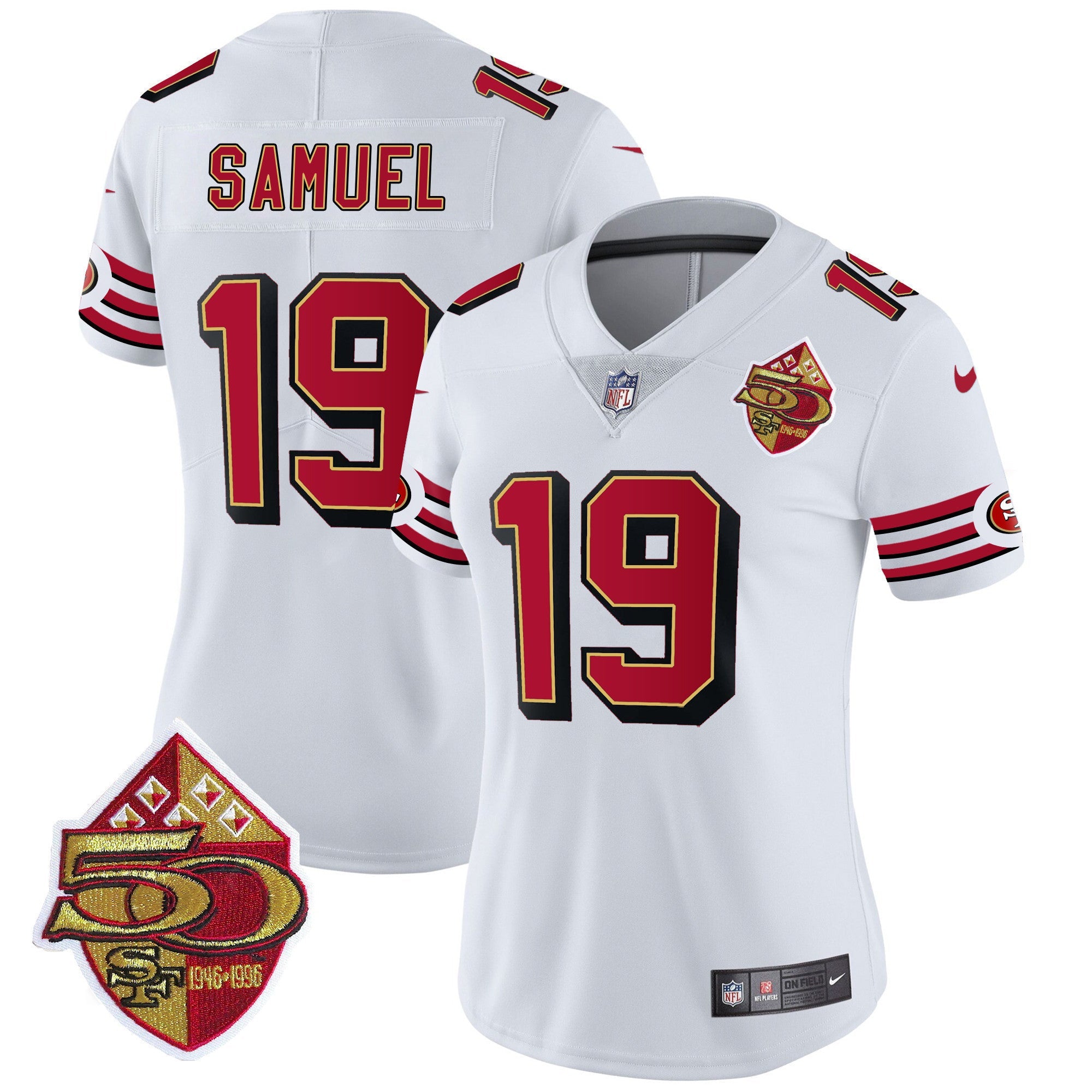 Women's 49ers 1996 Throwback Vapor Limited Jersey - All Stitched