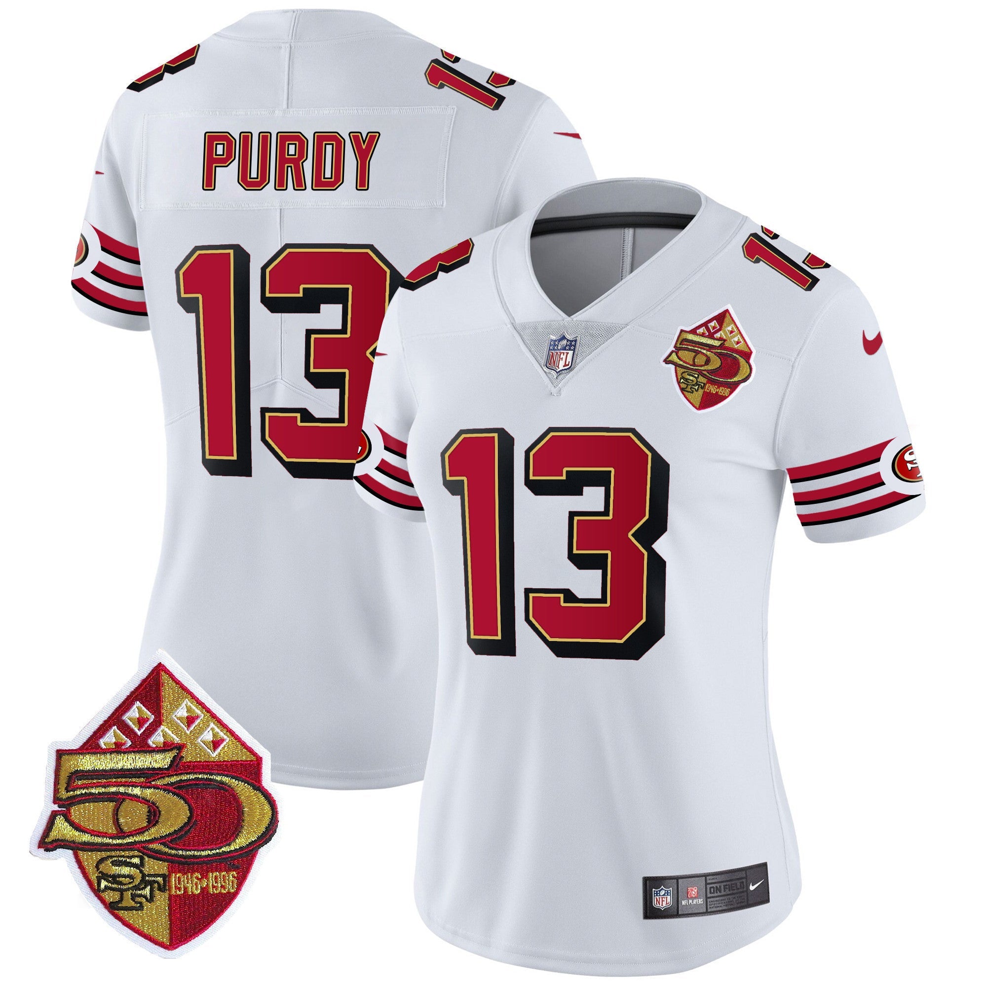 Women's 49ers 1996 Throwback Vapor Limited Jersey - All Stitched