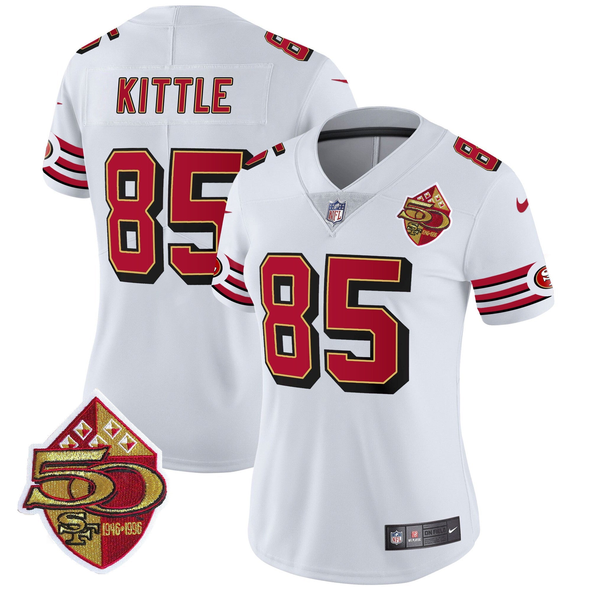 Women's 49ers 1996 Throwback Vapor Limited Jersey - All Stitched