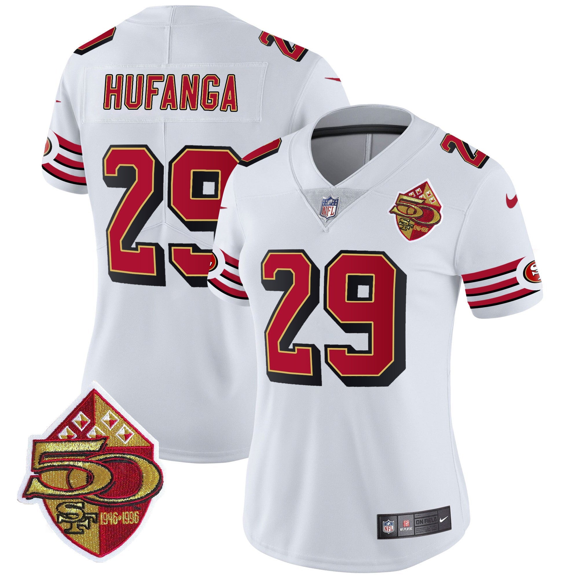 Women's 49ers 1996 Throwback Vapor Limited Jersey - All Stitched