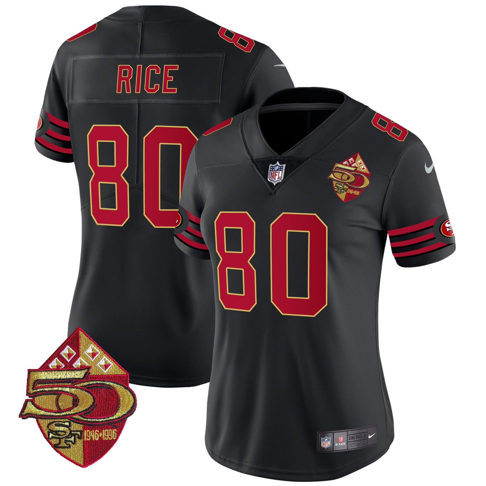 Women's 49ers 1996 Throwback Vapor Limited Jersey - All Stitched