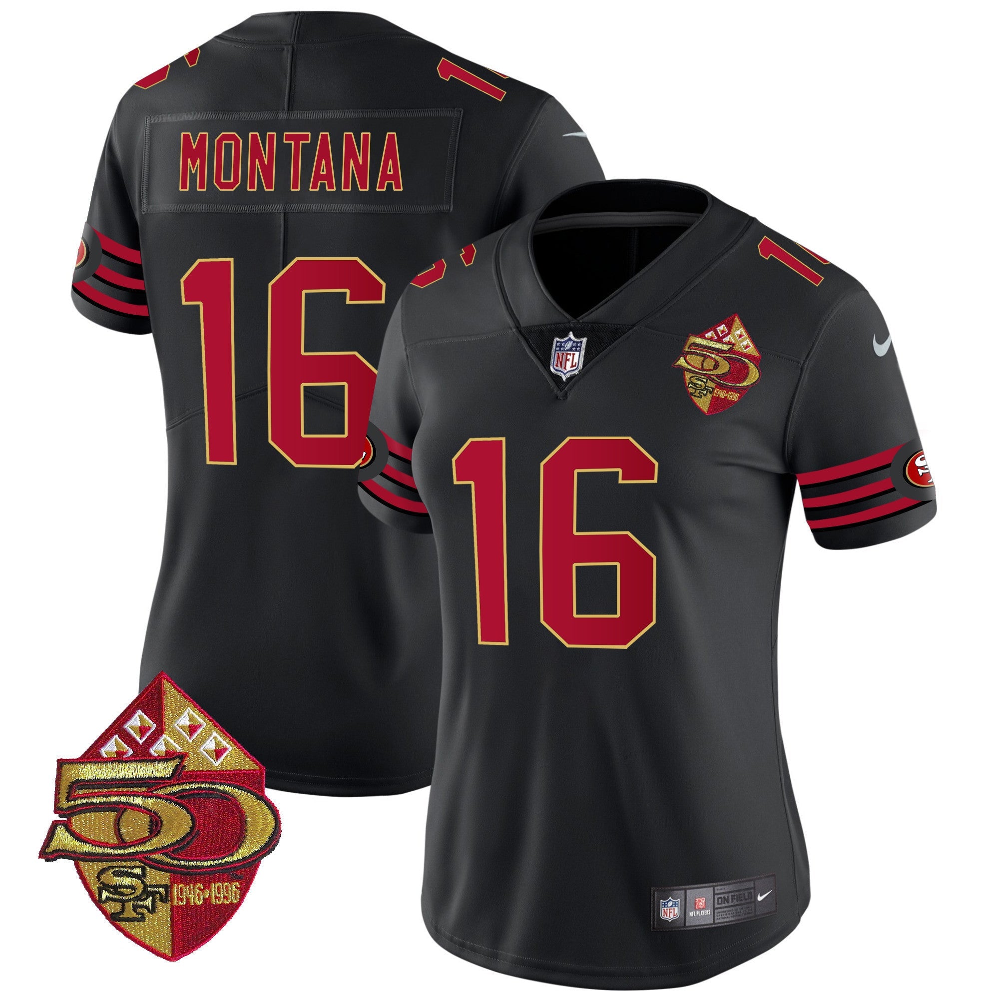 Women's 49ers 1996 Throwback Vapor Limited Jersey - All Stitched