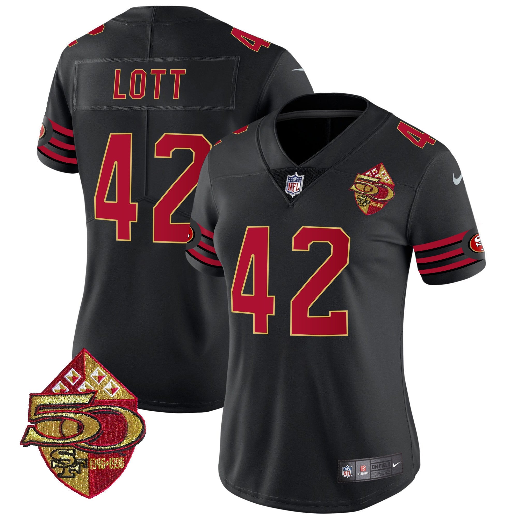 Women's 49ers 1996 Throwback Vapor Limited Jersey - All Stitched