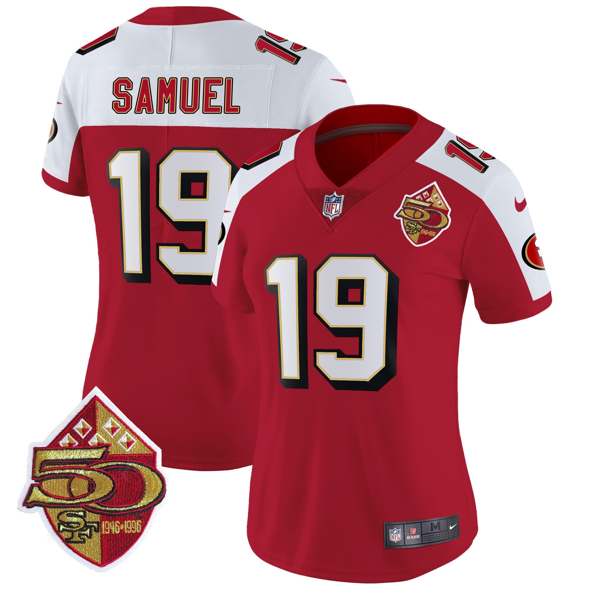 Women's 49ers 1996 Throwback Vapor Limited Jersey - All Stitched