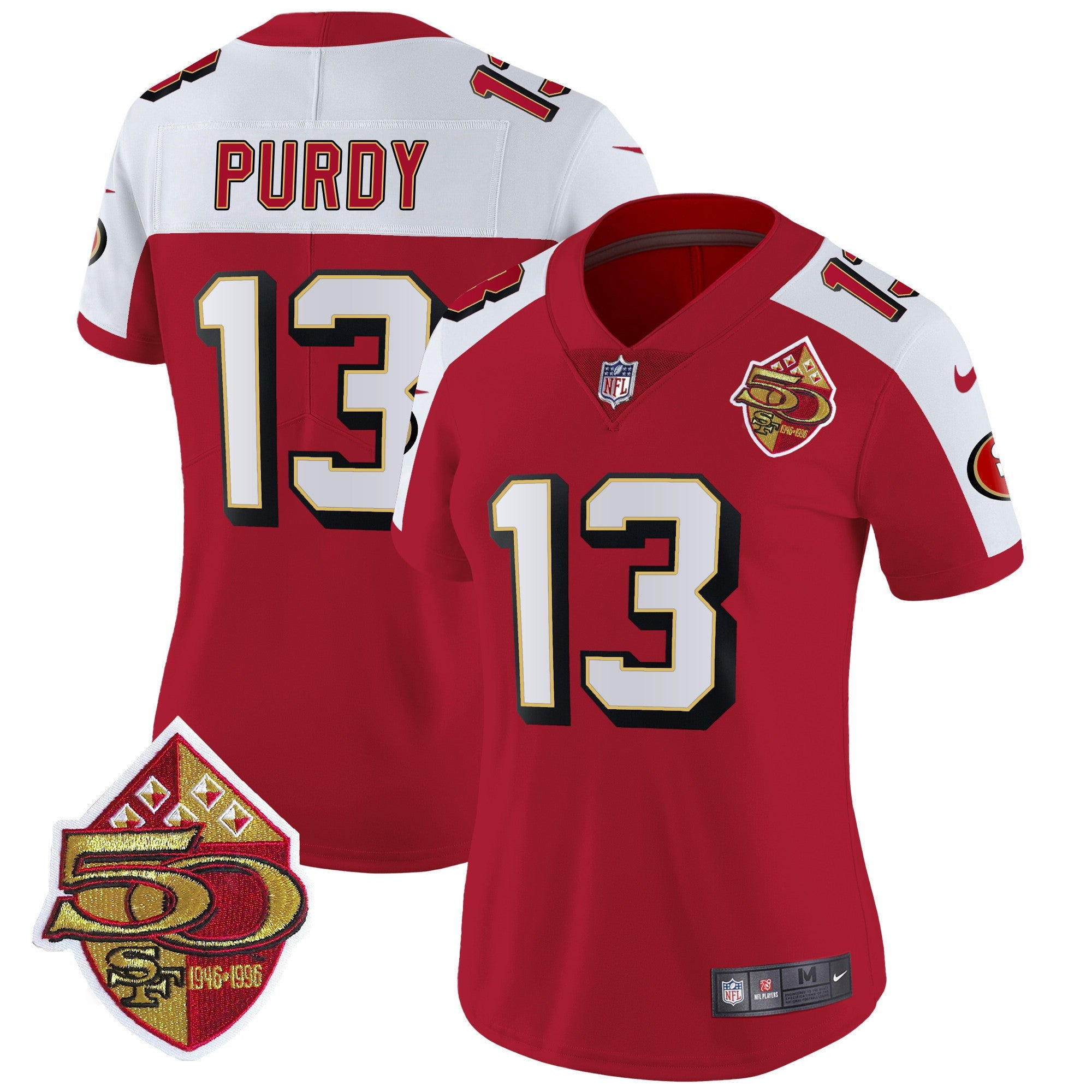 Women's 49ers 1996 Throwback Vapor Limited Jersey - All Stitched