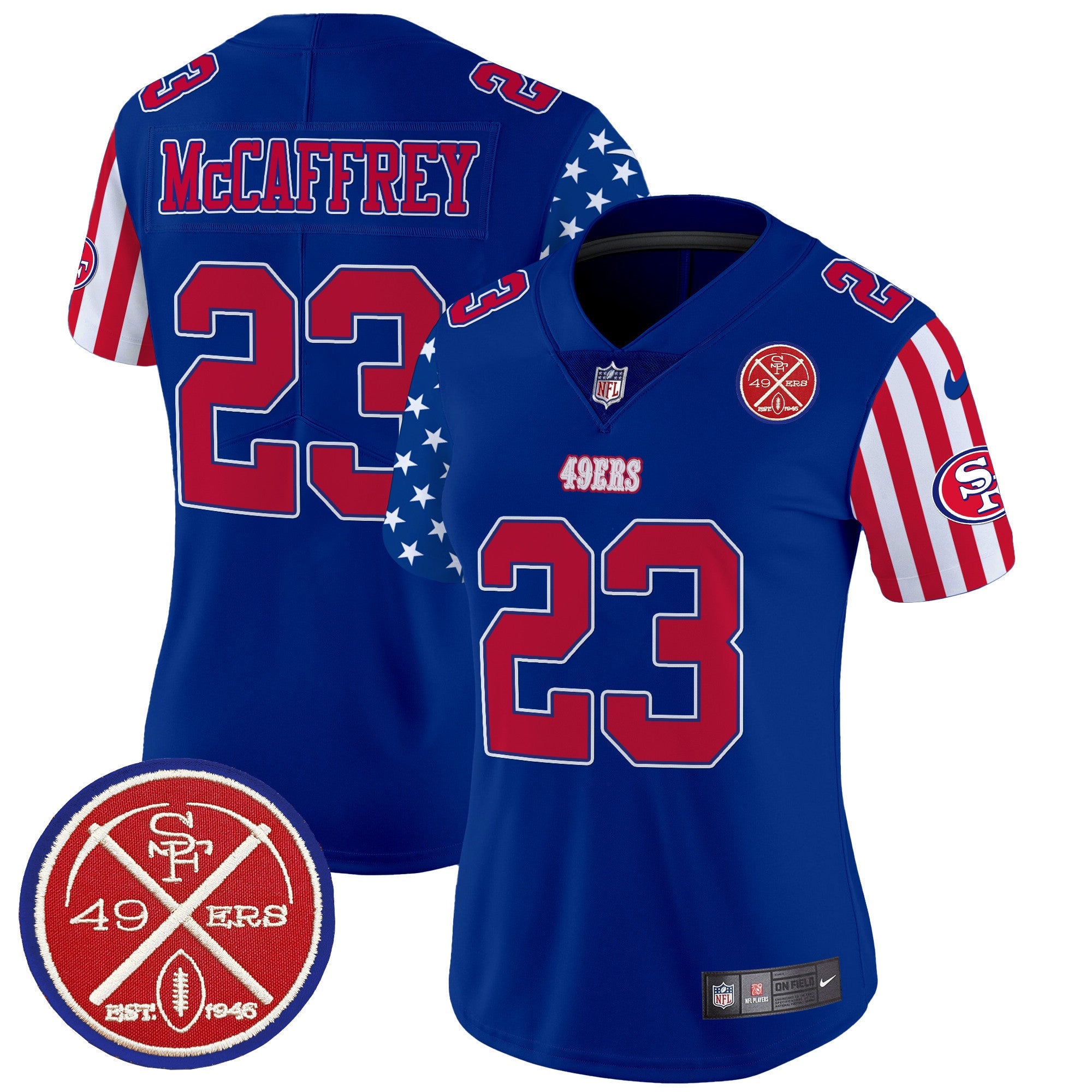 Women's 49ers American Style Vapor Limited Jersey - All Stitched