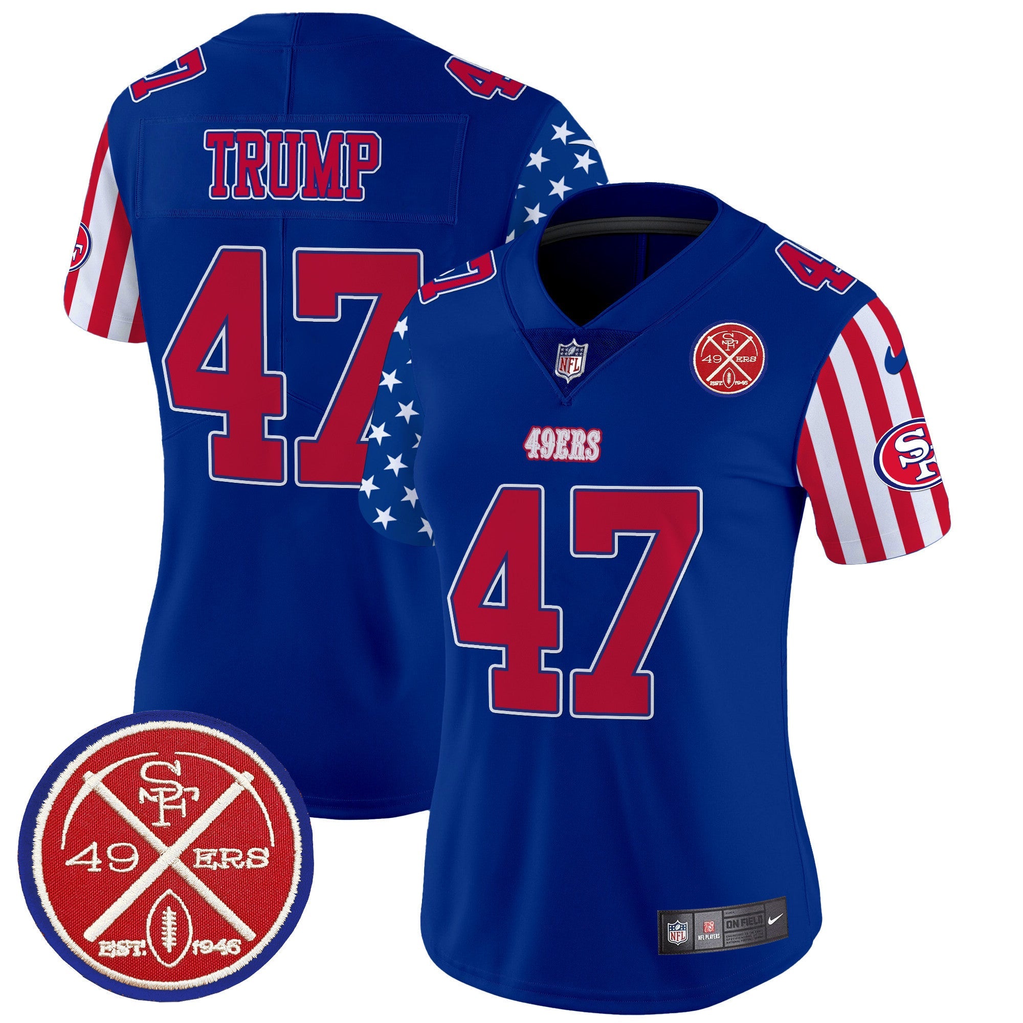Women's 49ers American Style Vapor Limited Jersey - All Stitched