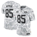 George Kittle San Francisco 49ers 2024 Salute To Service Arctic Camo Jersey - All Stitched