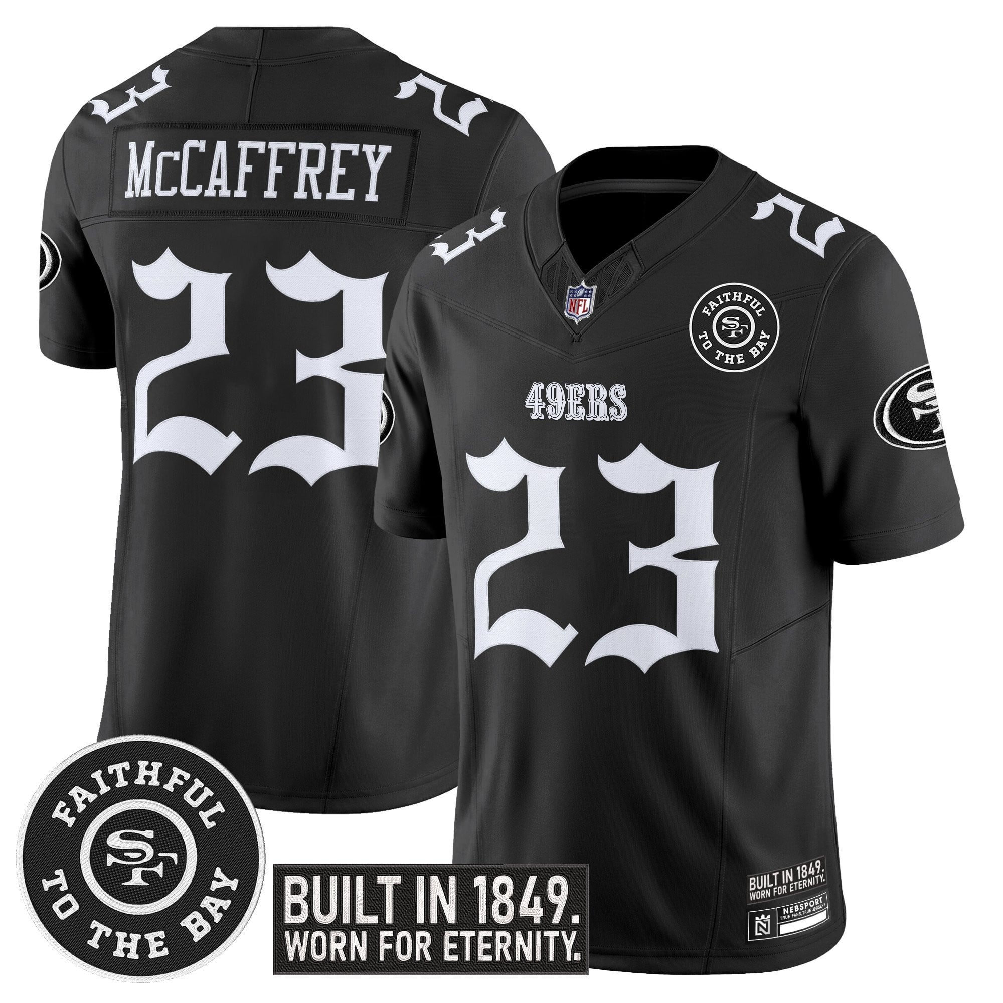 Men's San Francisco 49ers 'Fog City Gothic Edition' Vapor Limited Jersey - All Stitched