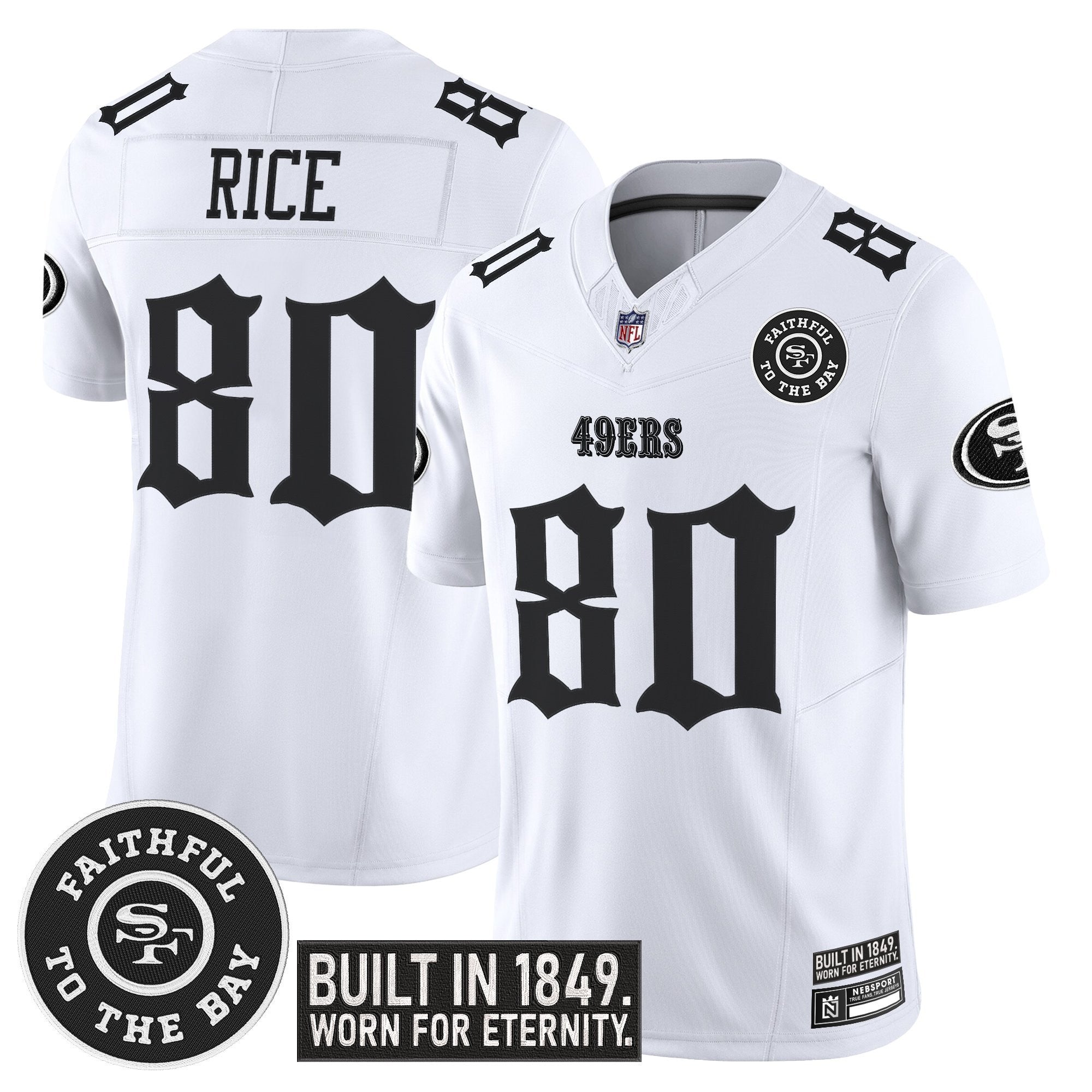 Men's San Francisco 49ers 'Fog City Gothic Edition' Vapor Limited Jersey - All Stitched
