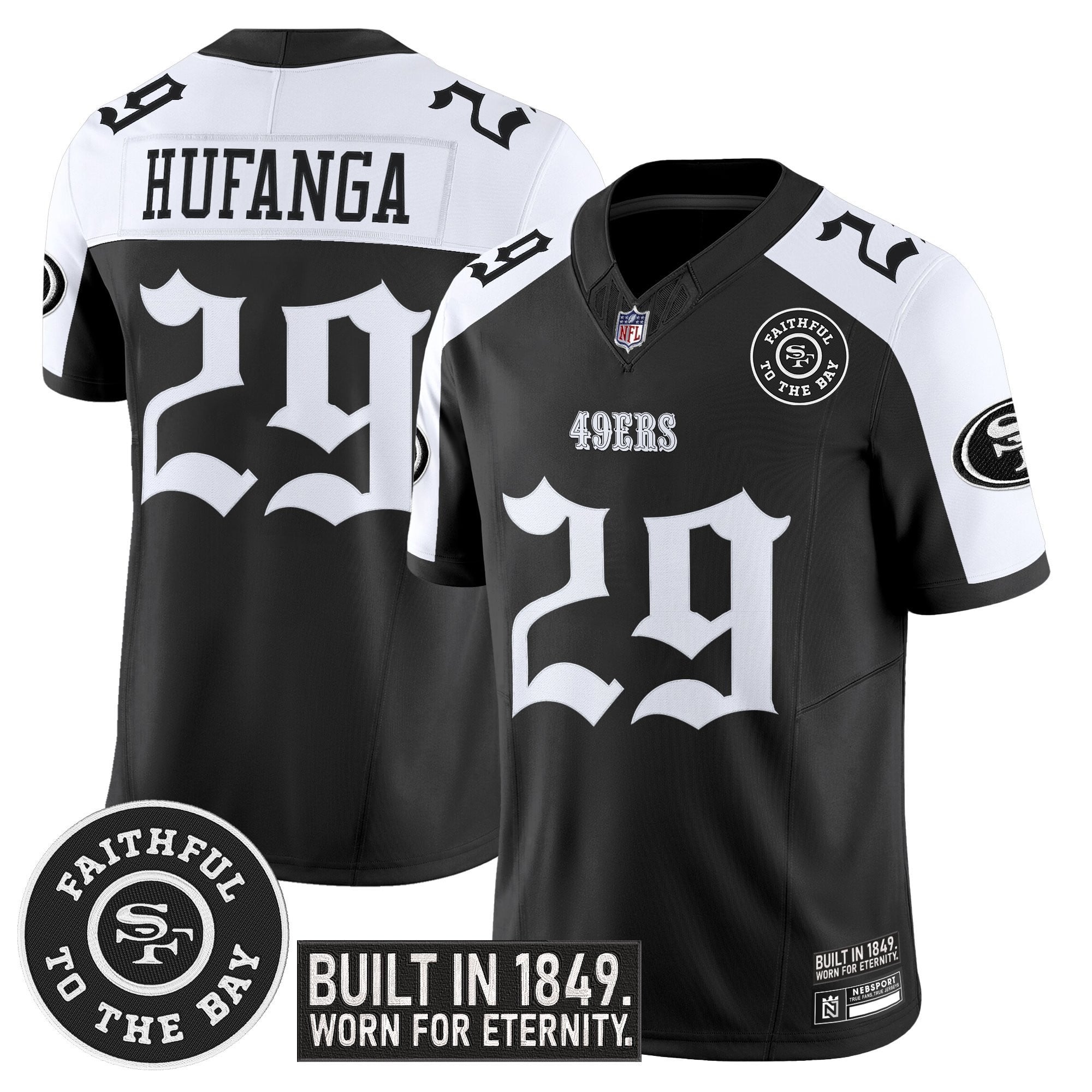 Men's San Francisco 49ers 'Fog City Gothic Edition' Vapor Limited Jersey - All Stitched