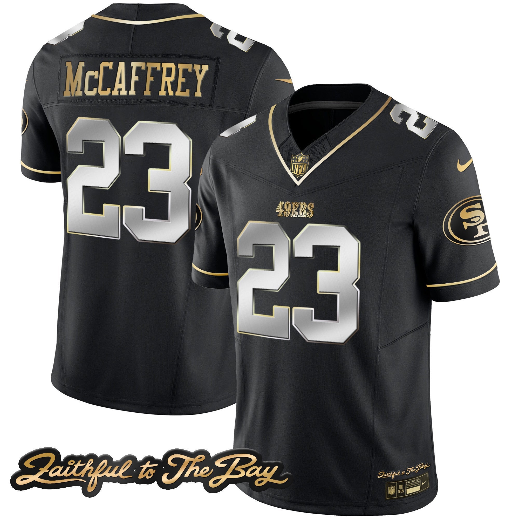 Men's 49ers Faithful To The Bay Patch Vapor Limited Jersey V3 - All Stitched