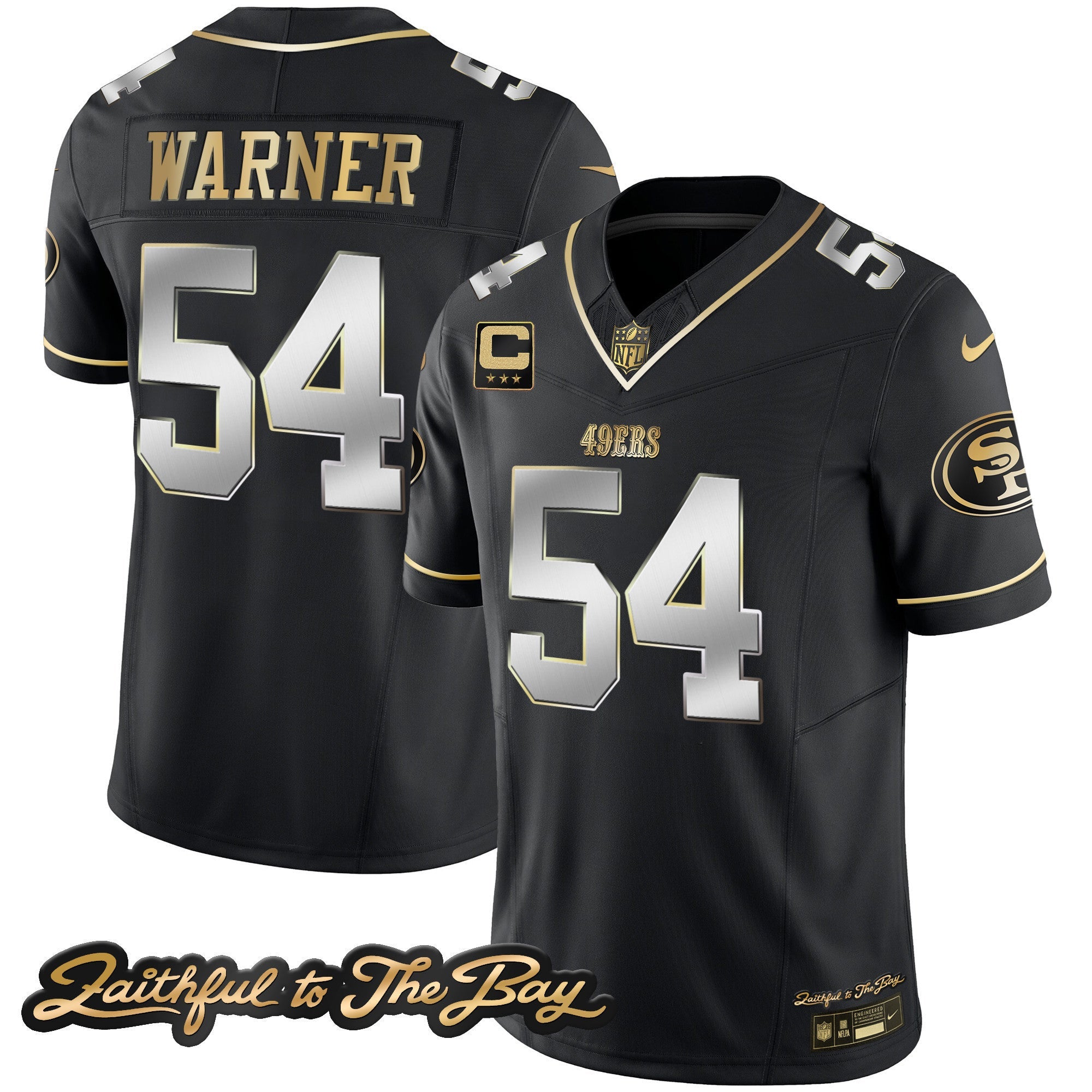Men's 49ers Faithful To The Bay Patch Vapor Limited Jersey V3 - All Stitched
