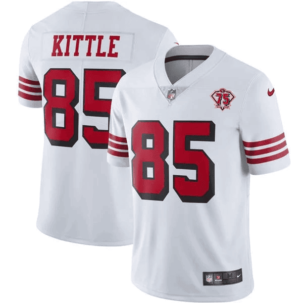 San Francisco 49Ers 75Th Anniversary Color Rush Jersey – All Stitched
