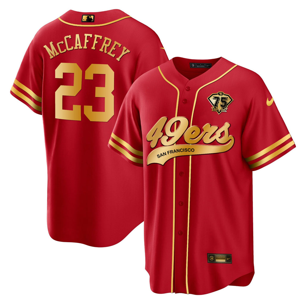 Men's 49ers Cool Base Gold Limited Jersey V2 - All Stitched