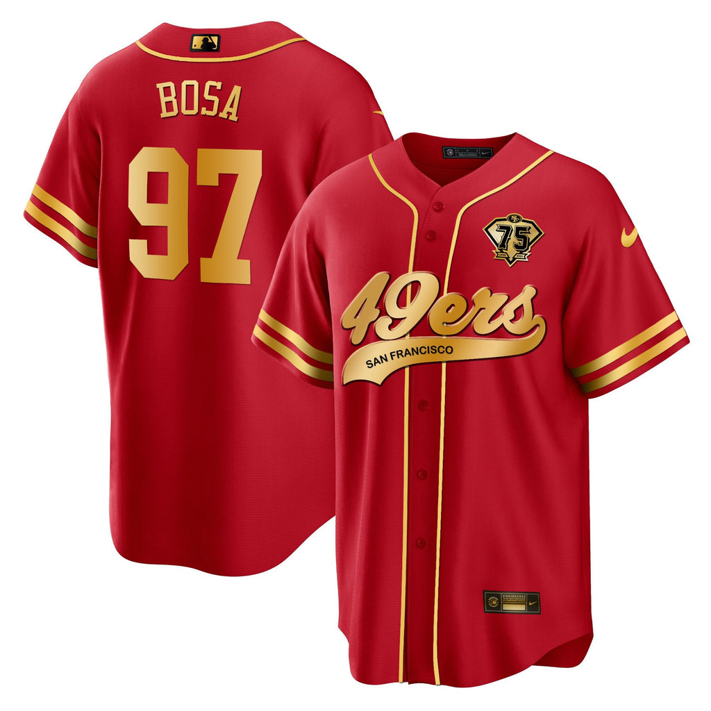 Men's 49ers Cool Base Gold Limited Jersey V2 - All Stitched