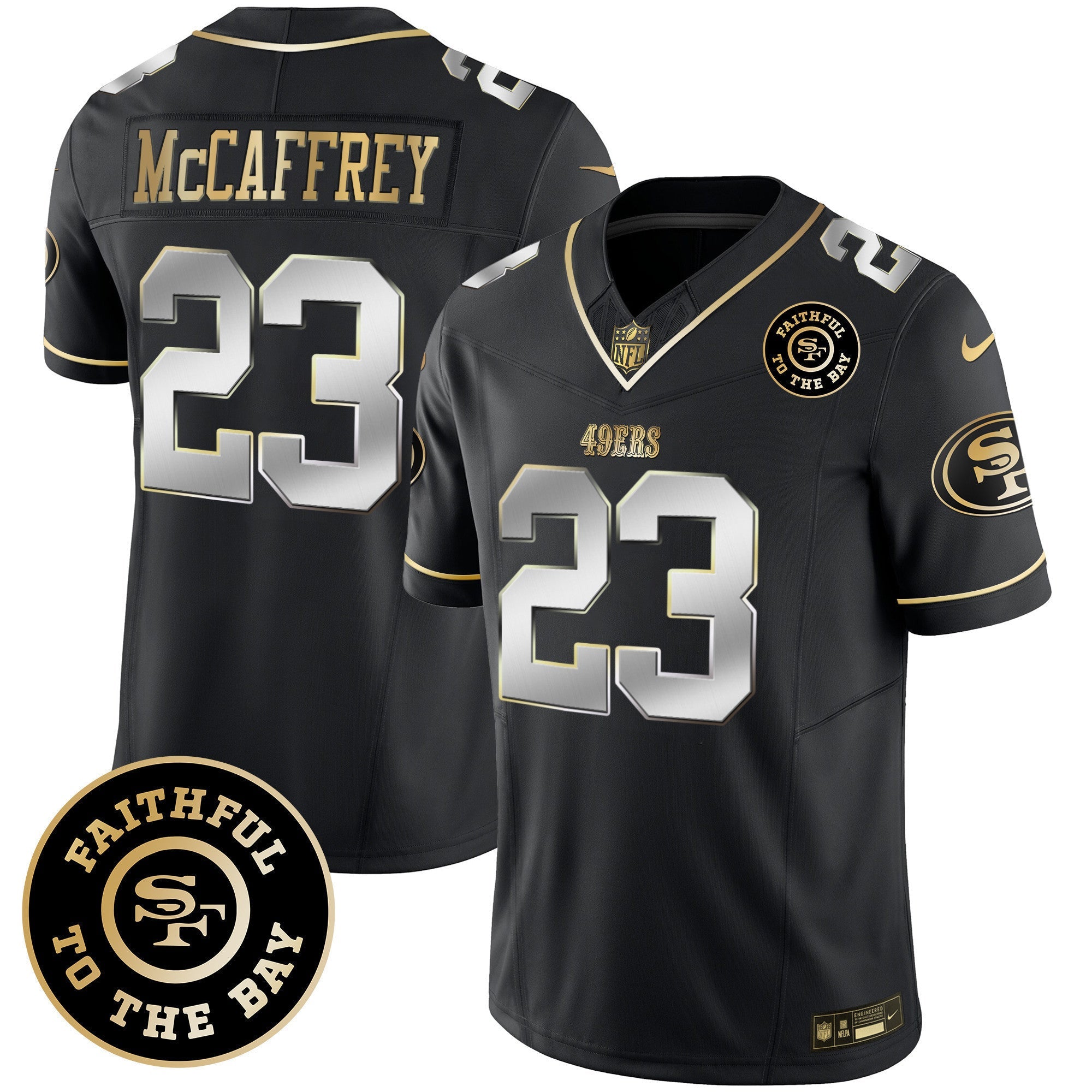 Men's 49ers Faithful To The Bay Patch Vapor Limited Jersey - All Stitched