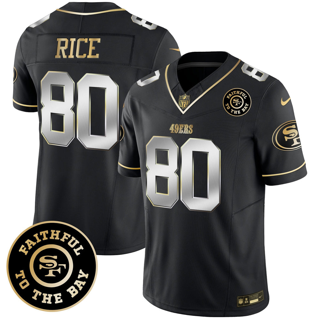 Men's 49ers Faithful To The Bay Patch Vapor Limited Jersey - All Stitched