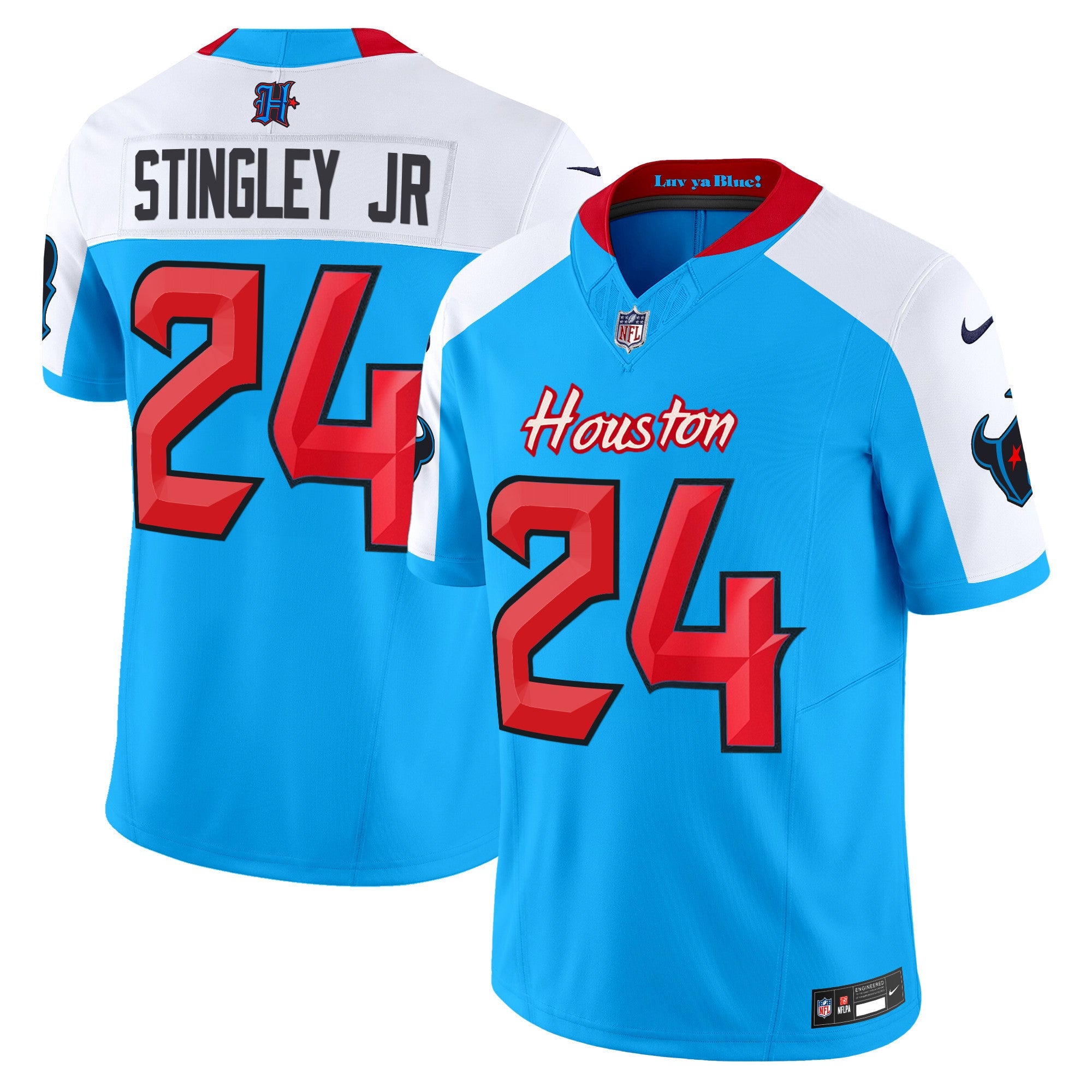 Men's Houston Texans 2024 Vapor Limited Jersey V4 - All Stitched