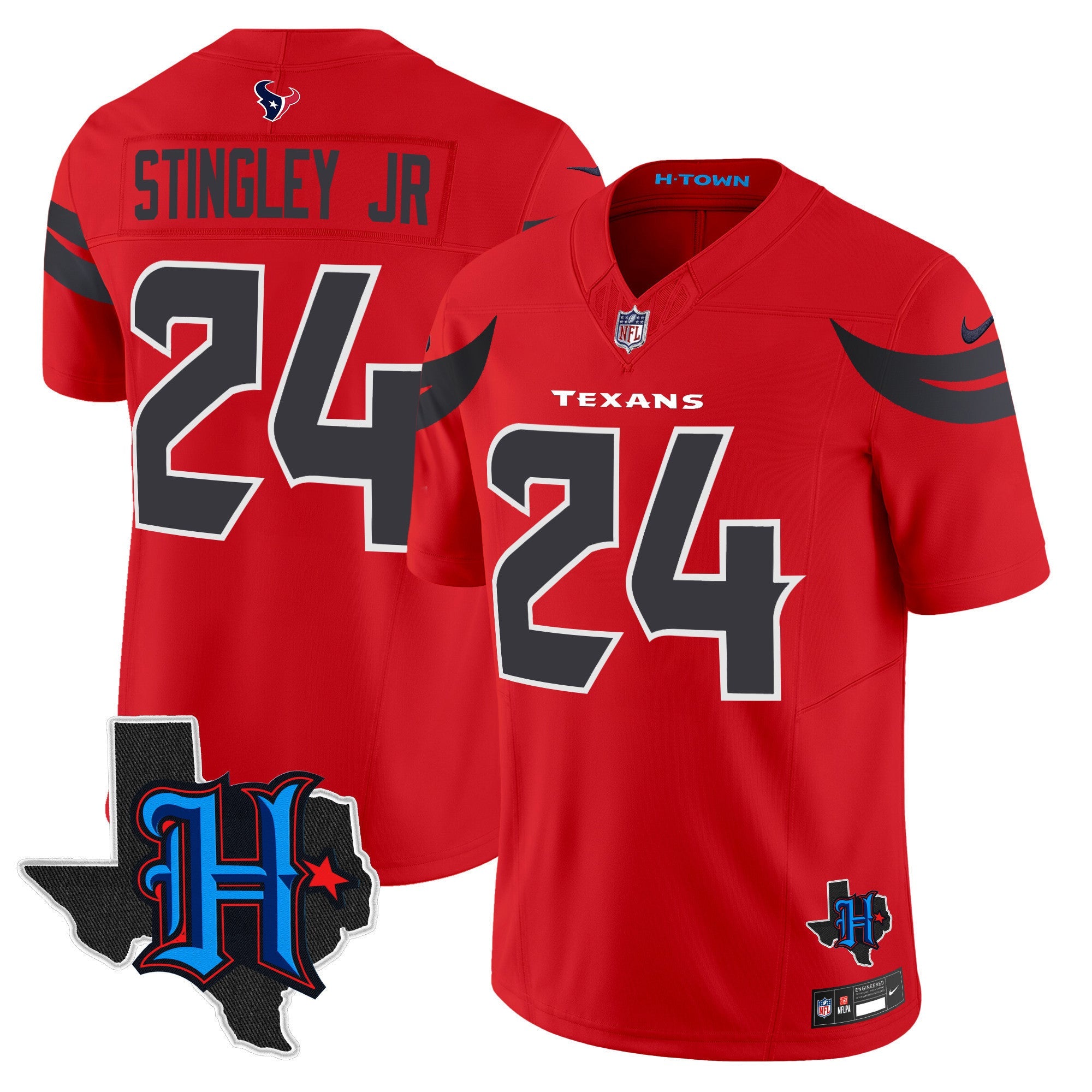 Men's Houston Texans 2025 Texas Patch Vapor Limited Jersey - All Stitched