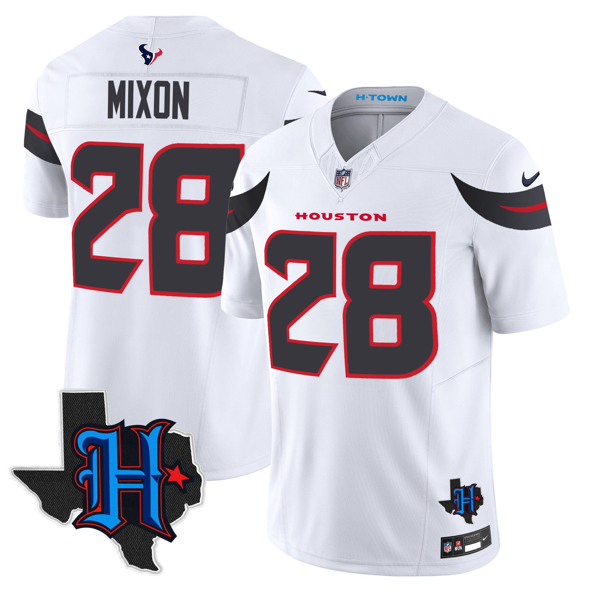 Men's Houston Texans 2025 Texas Patch Vapor Limited Jersey - All Stitched