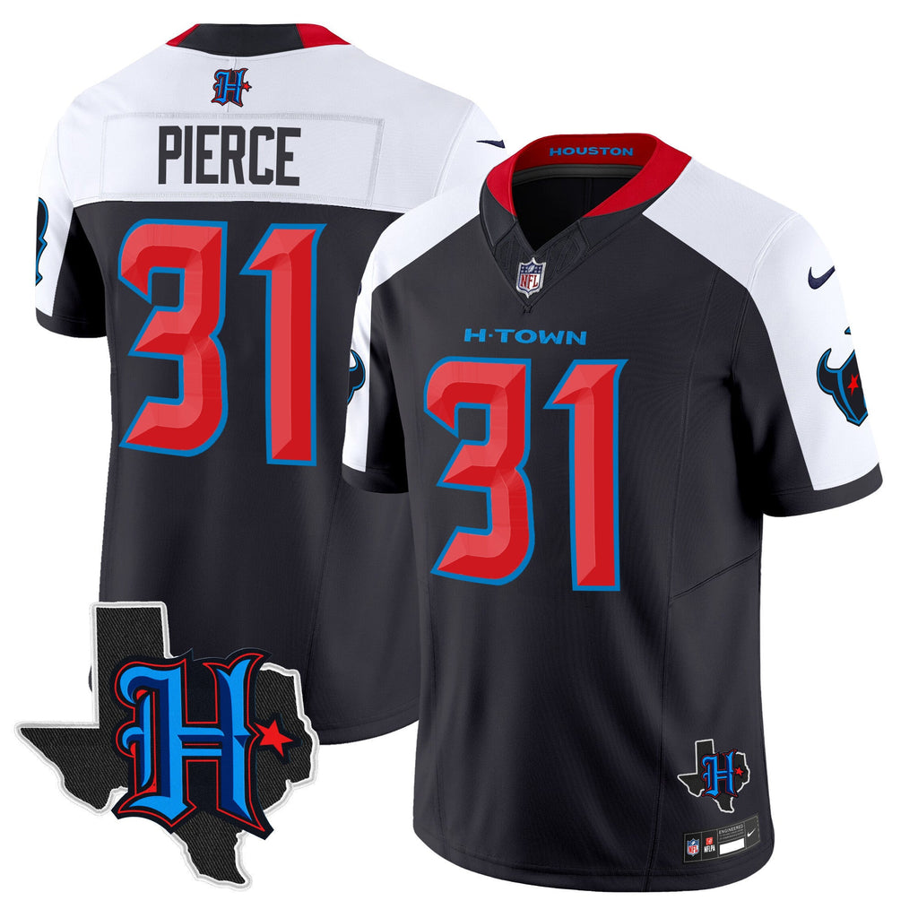 Men's Houston Texans 2025 Texas Patch Vapor Limited Jersey - All Stitched