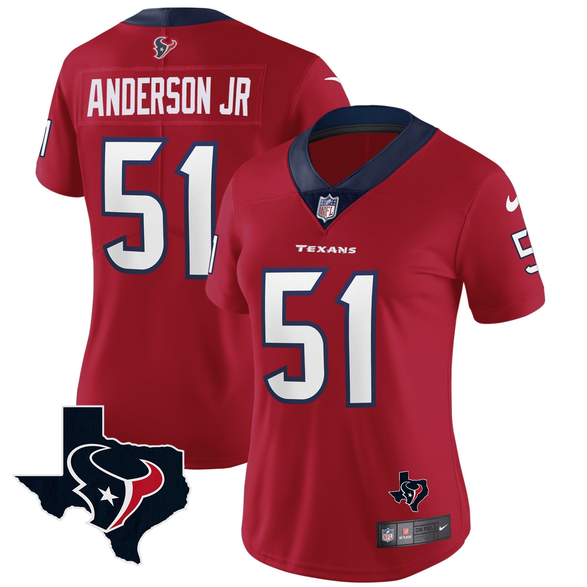 Women's Houston Texans Vapor Limited Jersey - All Stitched