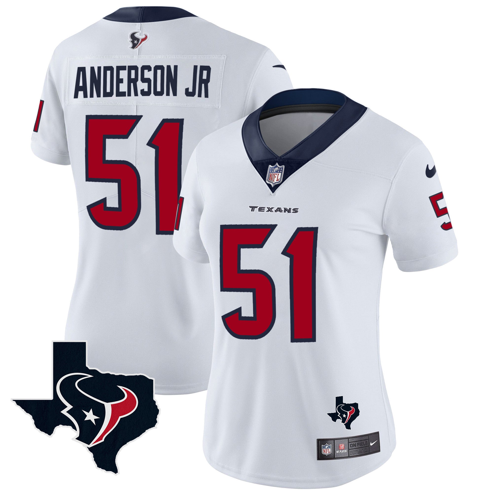 Women's Houston Texans Vapor Limited Jersey - All Stitched