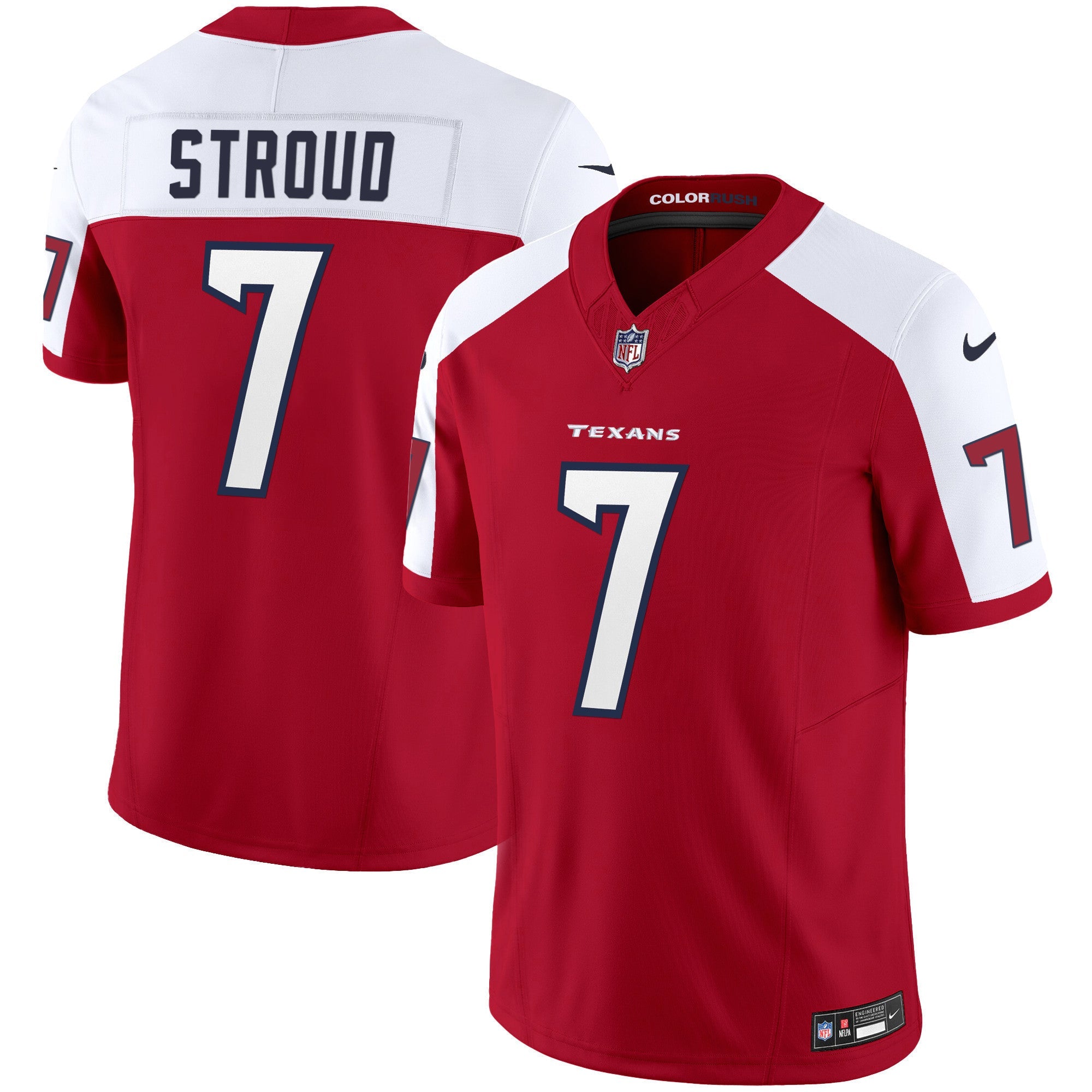 Men's Houston Texans Color Rush Legend Vapor Jersey - All Stitched