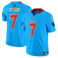 Men's Houston Texans 2024 Gold Trim Vapor Limited Jersey - All Stitched