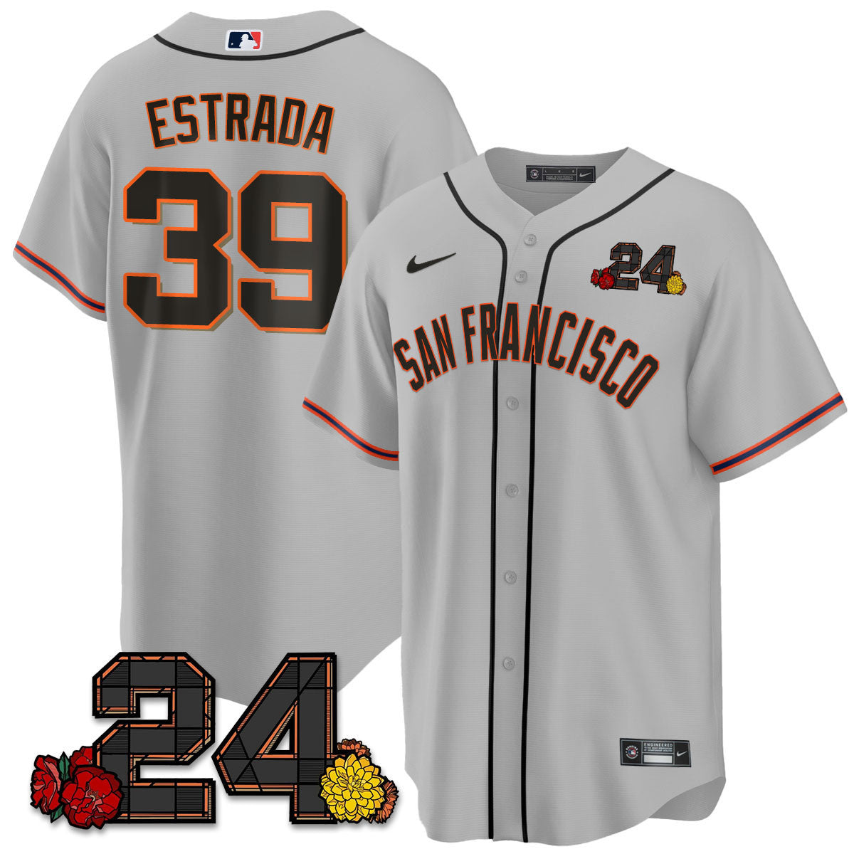 Women's San Francisco Giants 2024 Vapor Premier Limited Jersey - Willie Mays Patch