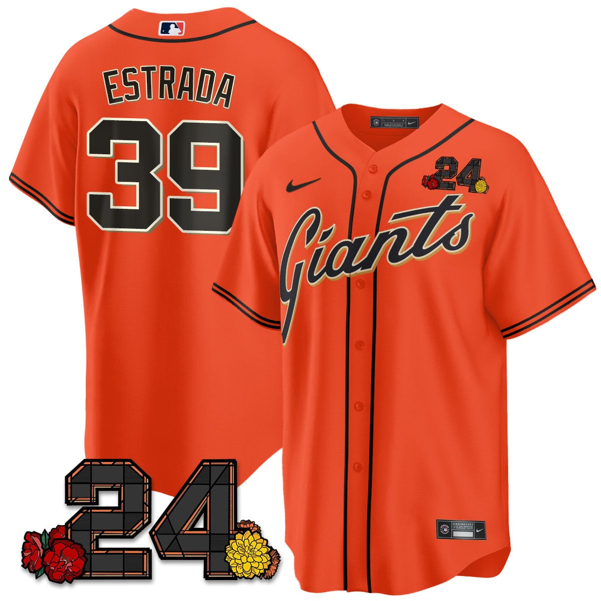 Women's San Francisco Giants 2024 Vapor Premier Limited Jersey - Willie Mays Patch